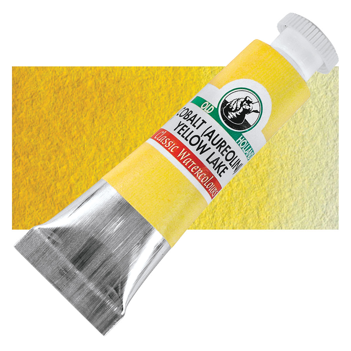Old Holland Classic Artist Watercolor - Cobalt (Aureolin) Yellow Lake, 6 ml tube and swatch