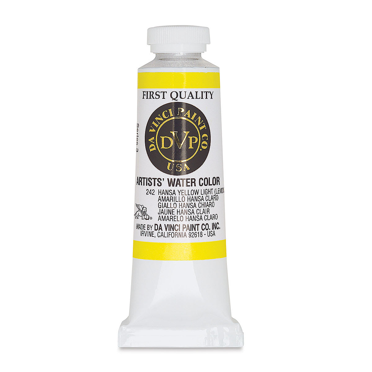 Da Vinci Artists' Permanent Watercolor - Hansa Yellow Light Lemon, 37 ml tube