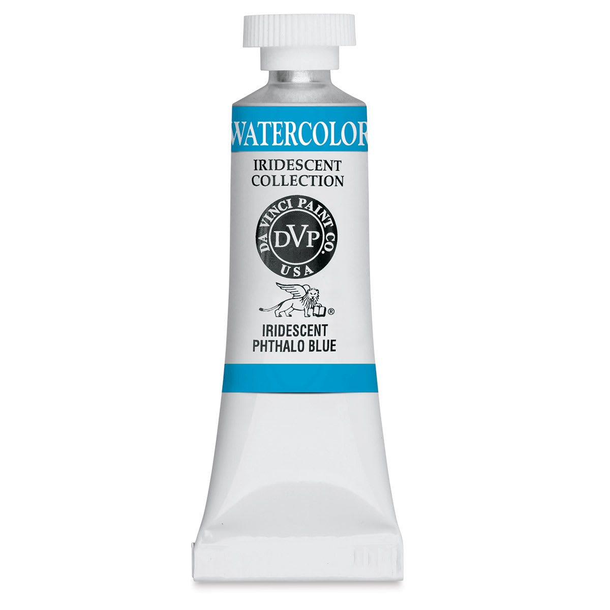 Da Vinci Artists' Permanent Watercolor - Iridescent Phthalo Blue, 15 ml tube