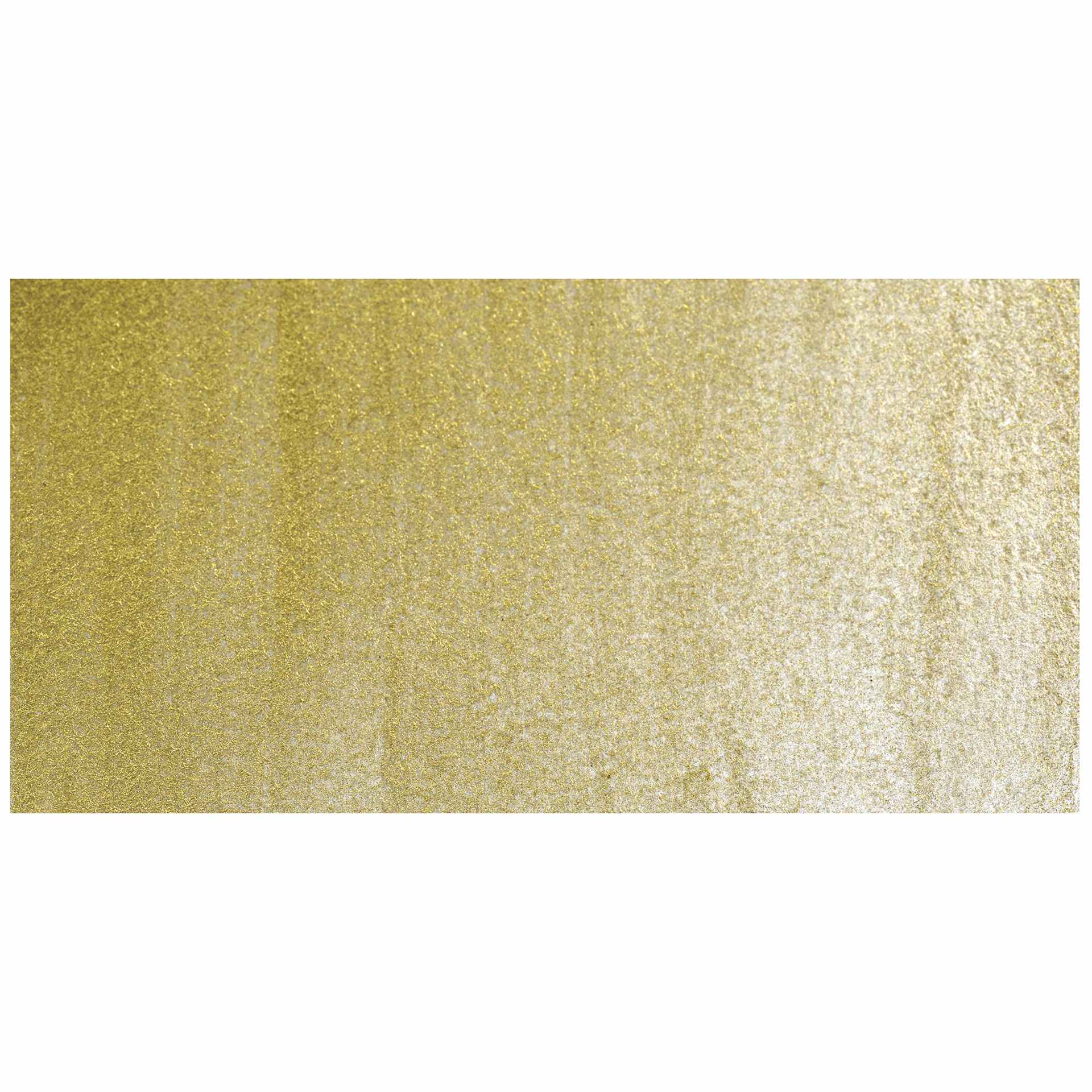 Yasutomo Traditional Japanese Watercolor Pan - Metallic Pale Gold swatch
