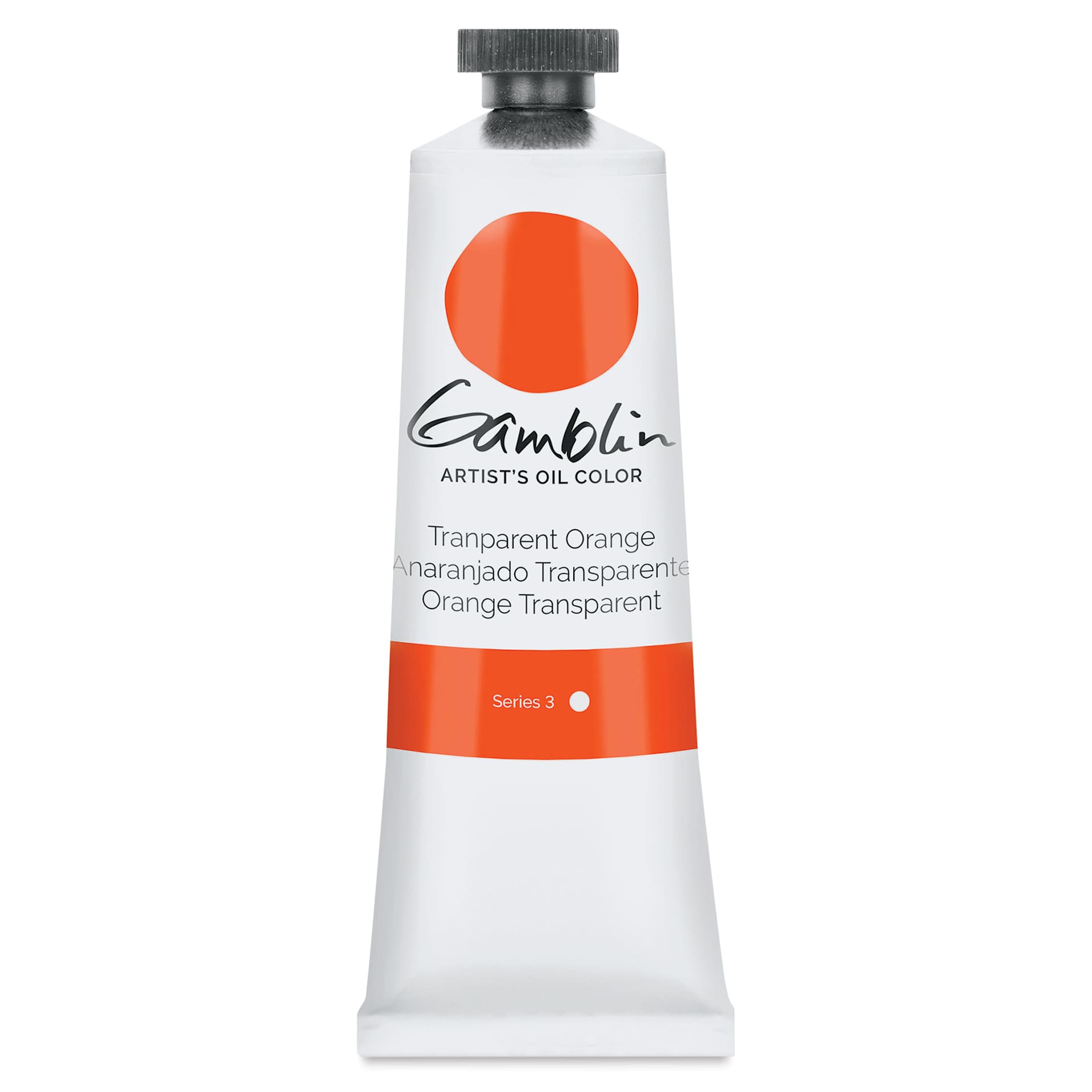 Gamblin Artist's Oil Color - Transparent Orange, 37 ml tube