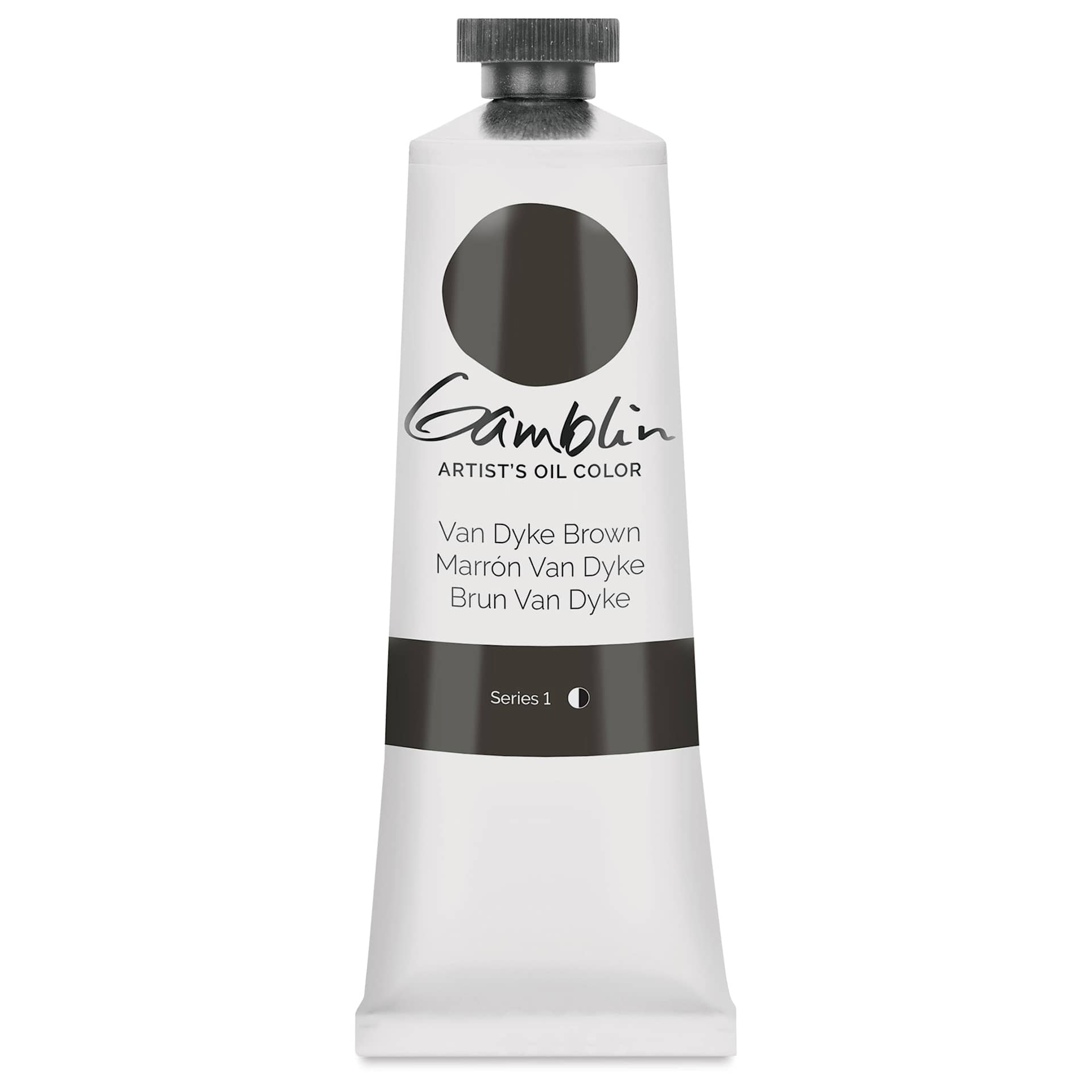 Gamblin Artist's Oil Color - Van Dyke Brown, 37 ml tube