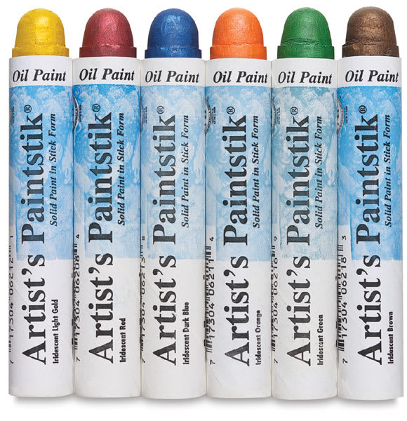 Shiva Oilstik Oil Paint - Set of 6, Iridescent, 37 ml 