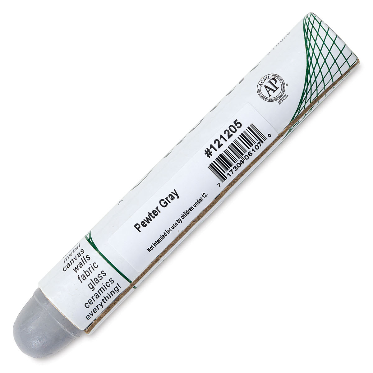 Shiva Oilstik Oil Paint - Pewter Gray, Regular (Back)