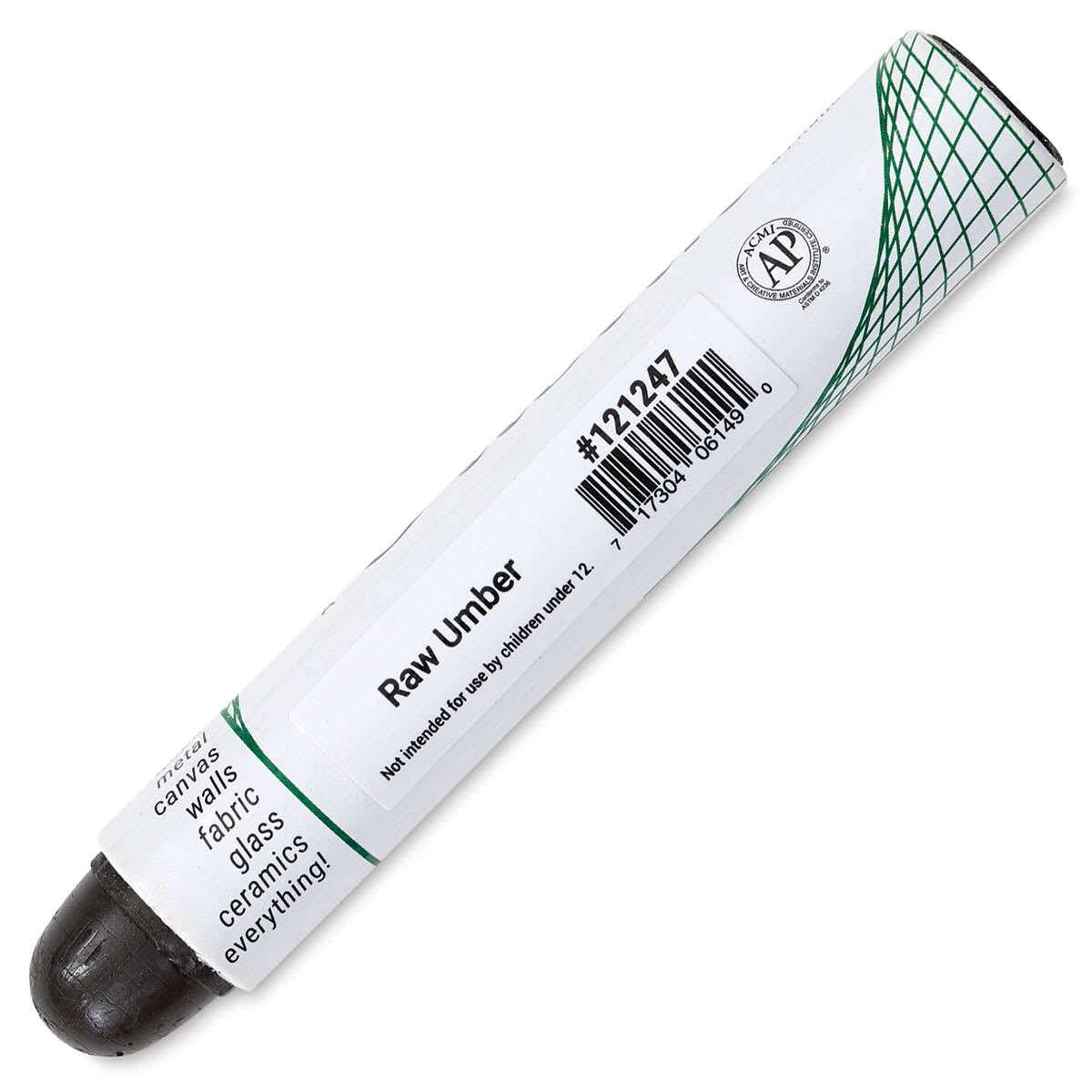Shiva Oilstik Oil Paint - Raw Umber, Regular (Back)