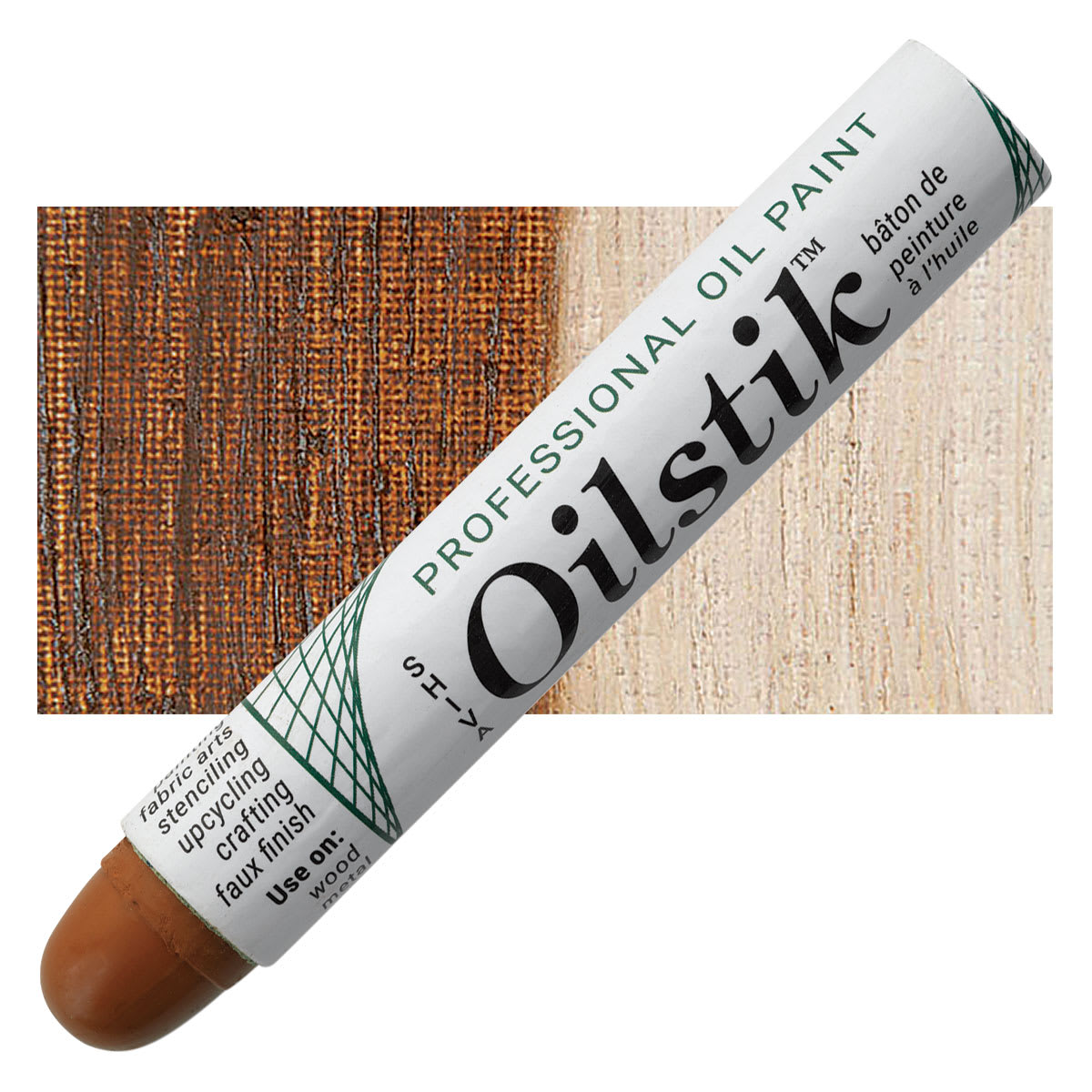 Shiva Oilstik Oil Paint - Asphaltum oilstik and swatch