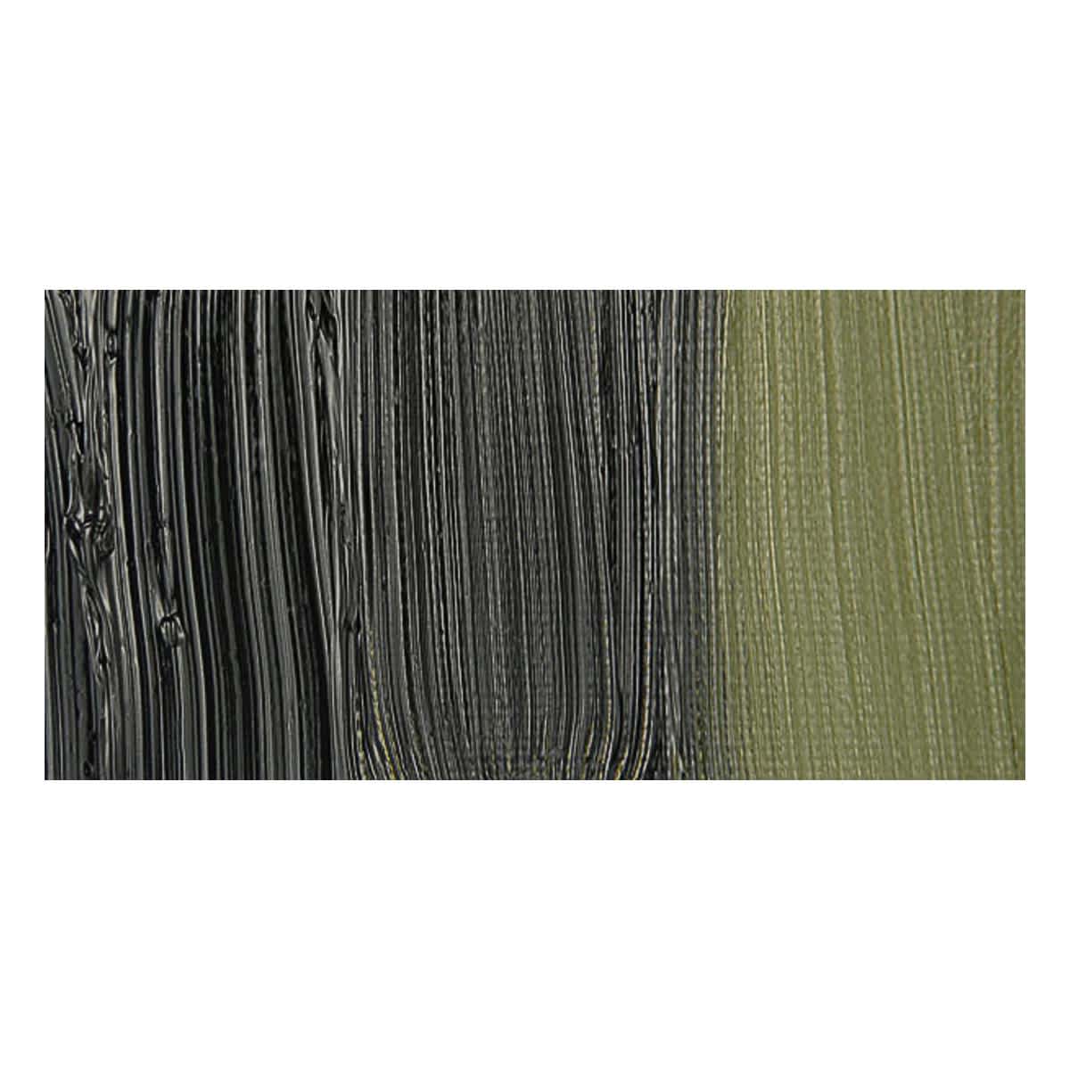 Holbein Duo Aqua Water Soluble Oil Paint - Olive Green swatch