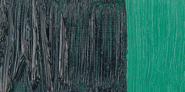 Holbein Duo Aqua Water Soluble Oil Paint - Phthalo Green swatch