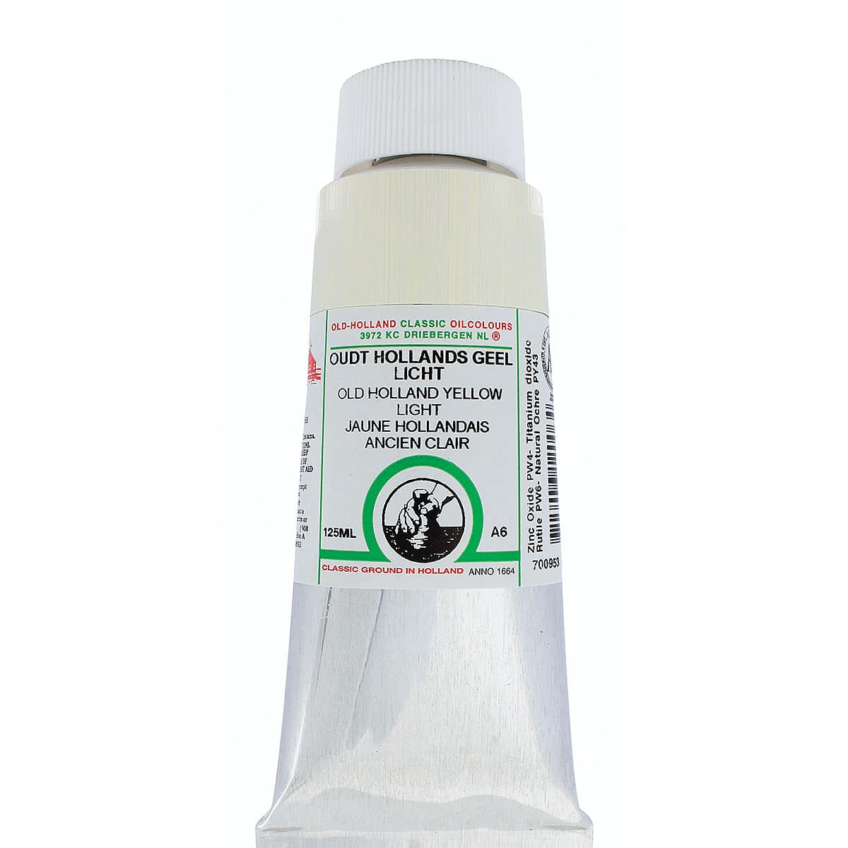 Old Holland Classic Oil Color - Old Holland Yellow Light, 125 ml tube