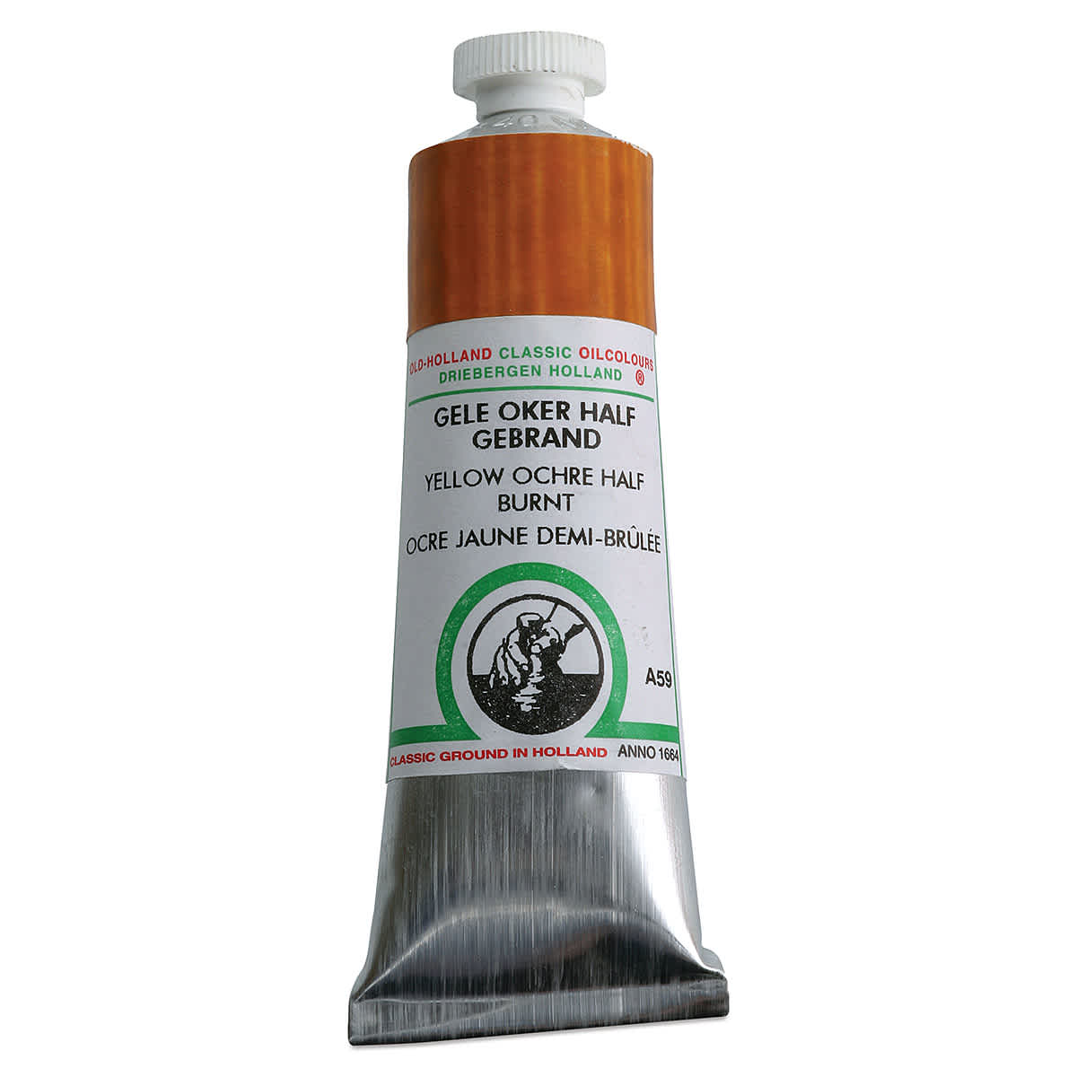 Old Holland Classic Oil Color - Yellow Ochre Half Burnt, 40 ml tube