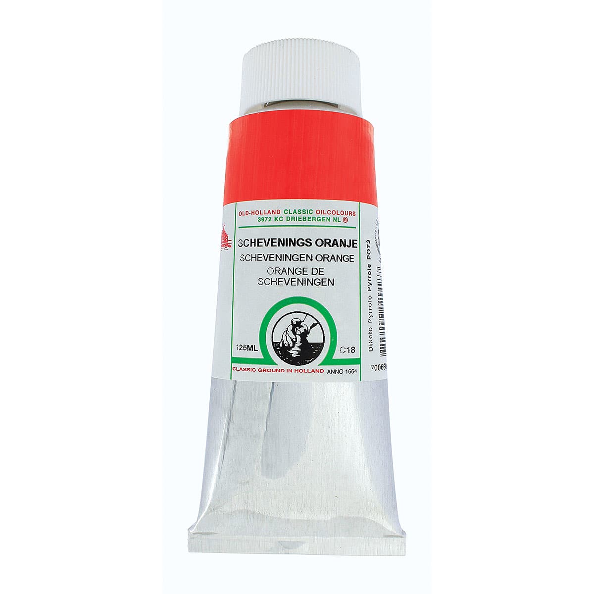 Old Holland Classic Oil Color - Scheveningen Orange, 125 ml tube