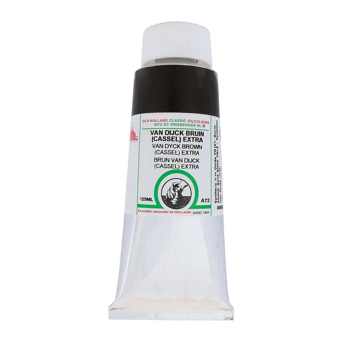 Old Holland Classic Oil Color - Van Dyck Brown (Cassel) Extra, 125 ml tube