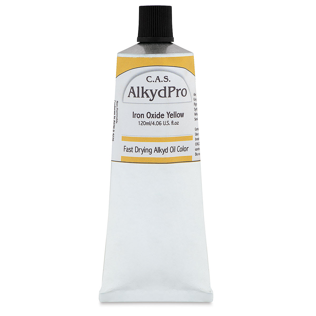 CAS AlkydPro Fast-Drying Alkyd Oil Color - Iron Oxide Yellow, 120 ml tube