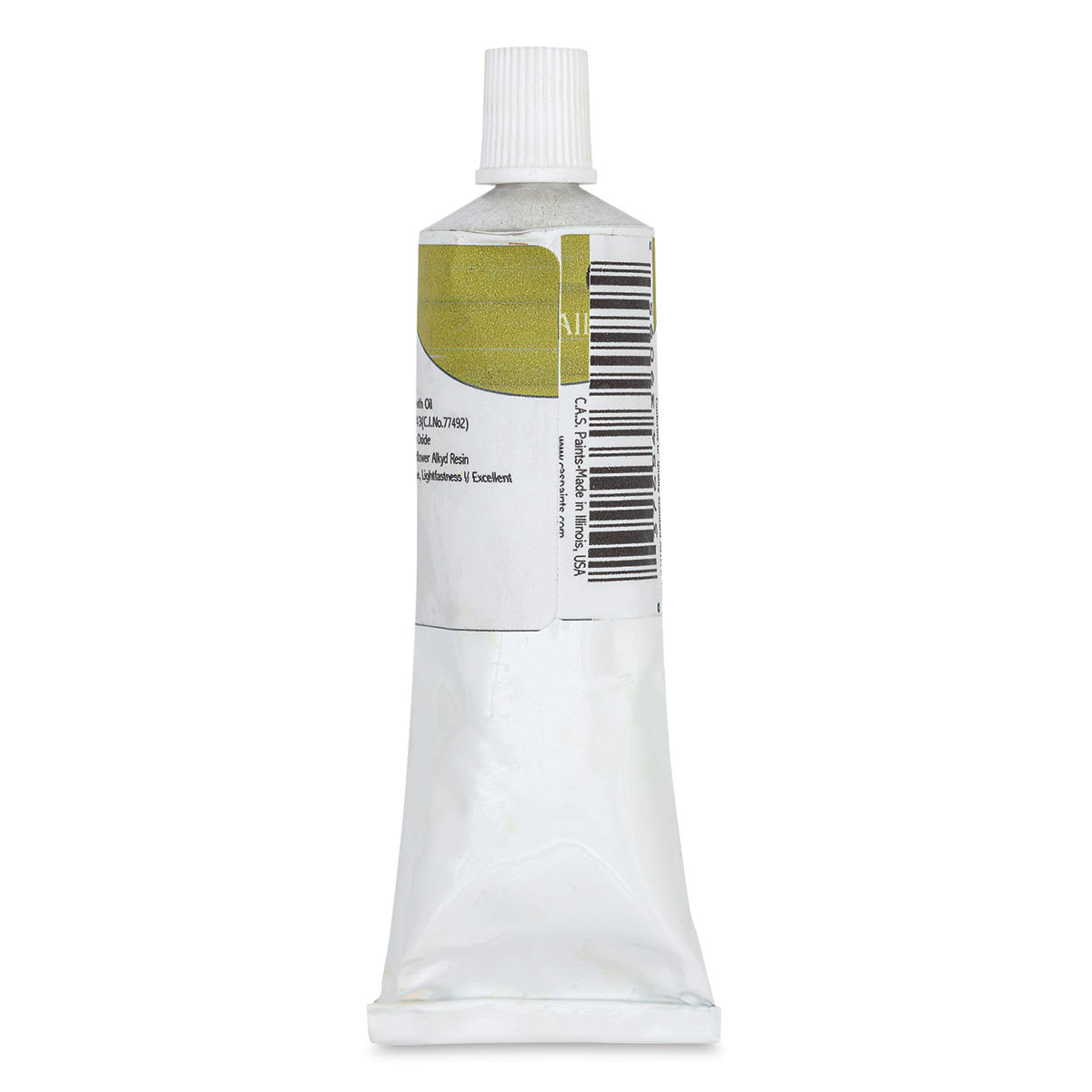 CAS AlkydPro Fast-Drying Alkyd Oil Color - Raw Sienna, 70 ml tube back