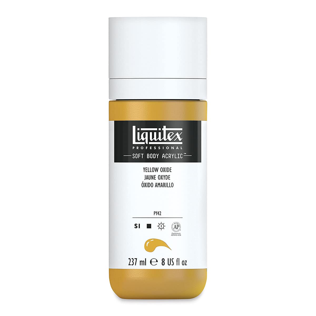 Liquitex Soft Body Artist Acrylics - Yellow Oxide, 237 ml