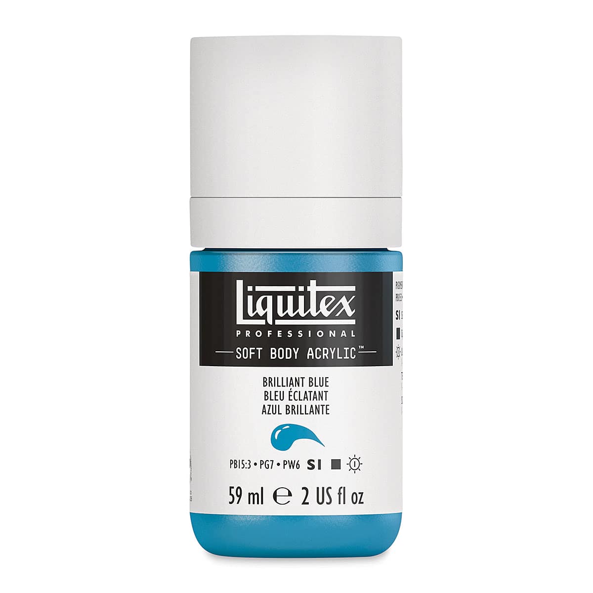 Liquitex Soft Body Artist Acrylics - Brilliant Blue, 59 ml bottle