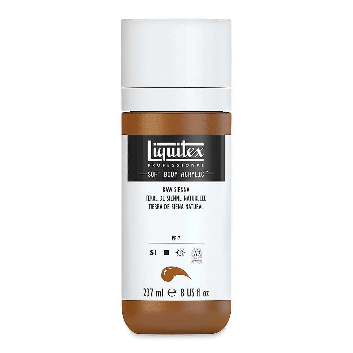 Liquitex Soft Body Artist Acrylics - Raw Sienna, 237 ml