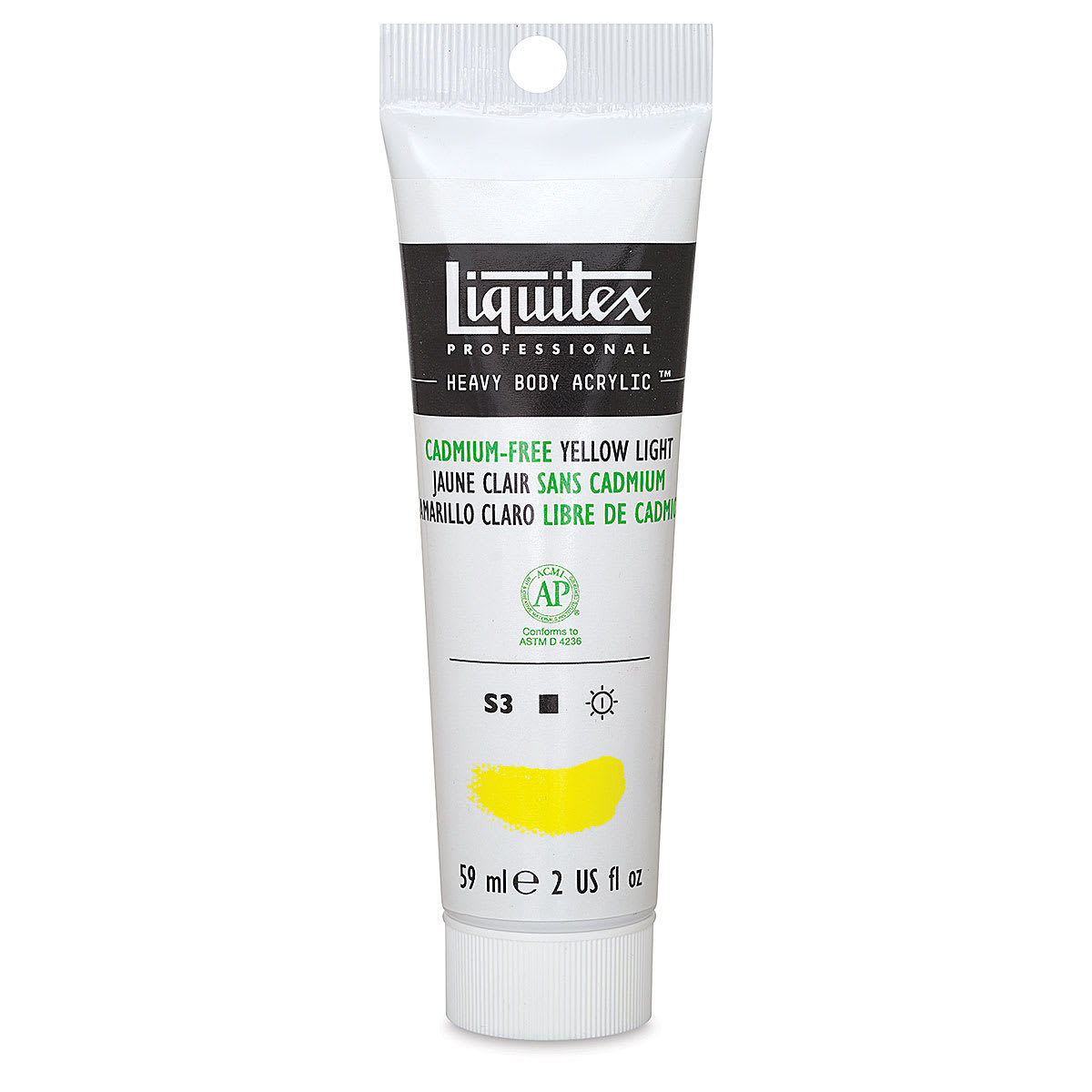 Liquitex Heavy Body Artist Acrylics - Cadmium-Free Yellow Light, 2 oz
