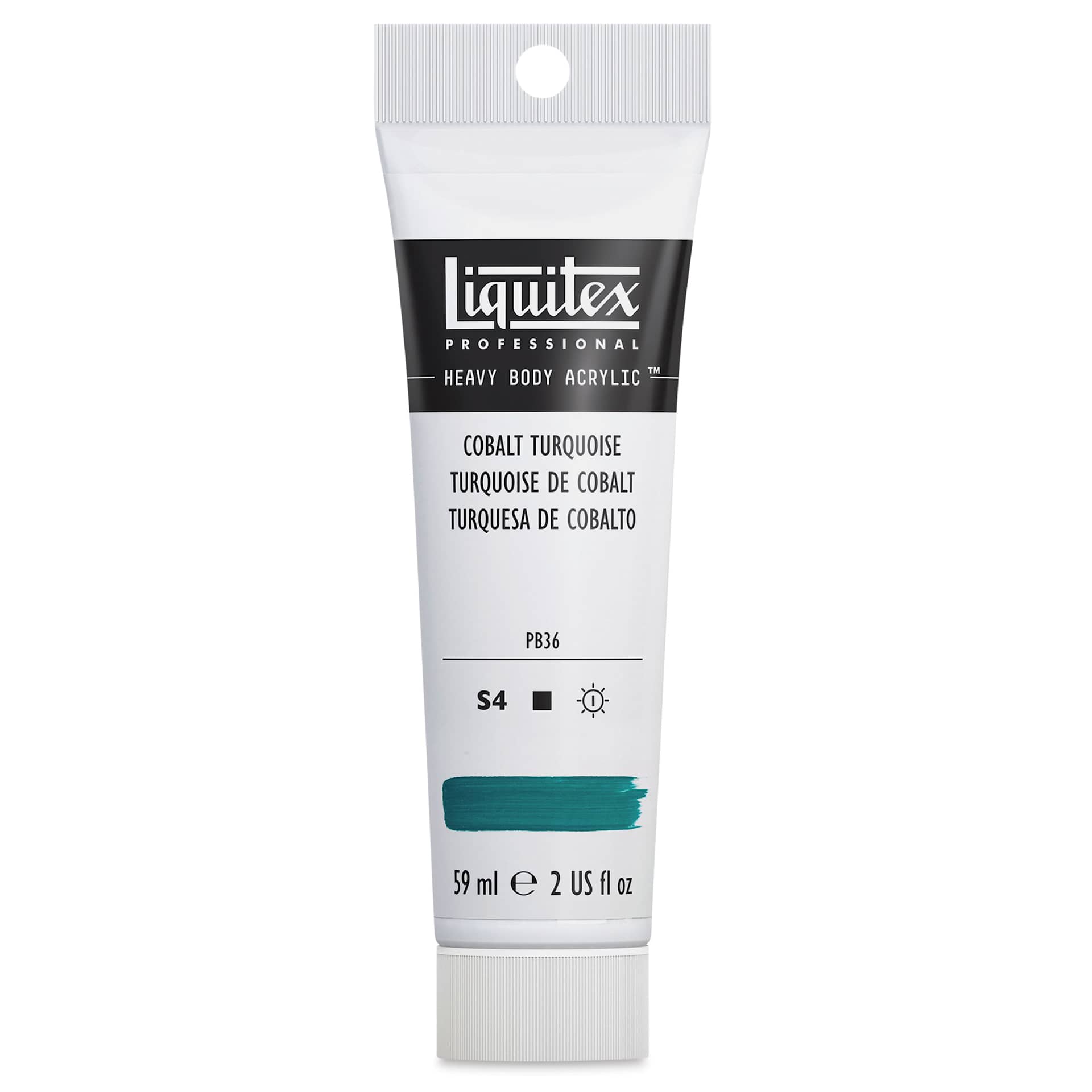 Liquitex Heavy Body Artist Acrylics - Cobalt Turquoise, 2 oz Tube