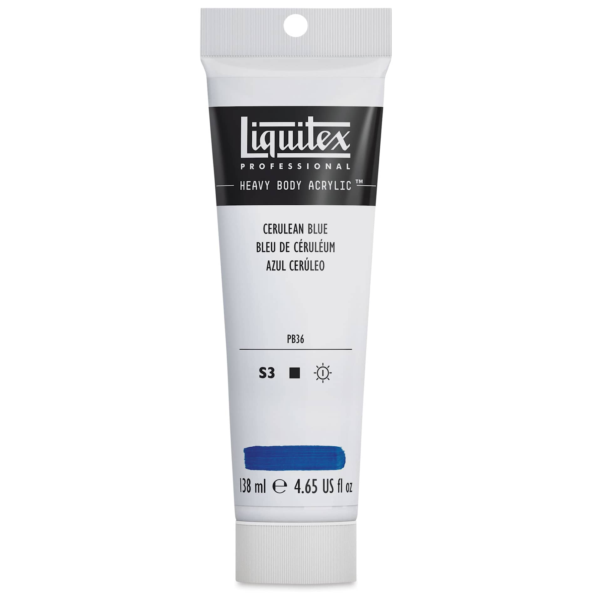 Liquitex Heavy Body Artist Acrylics - Cerulean Blue, 4.65 oz Tube