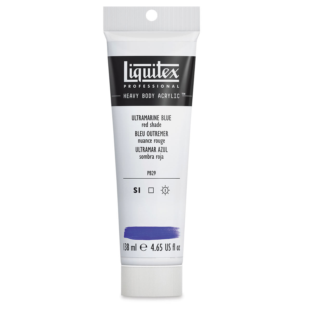 Liquitex Professional Heavy Body Acrylic Paint - Ultramarine Blue (Red Shade), 138 ml, Tube