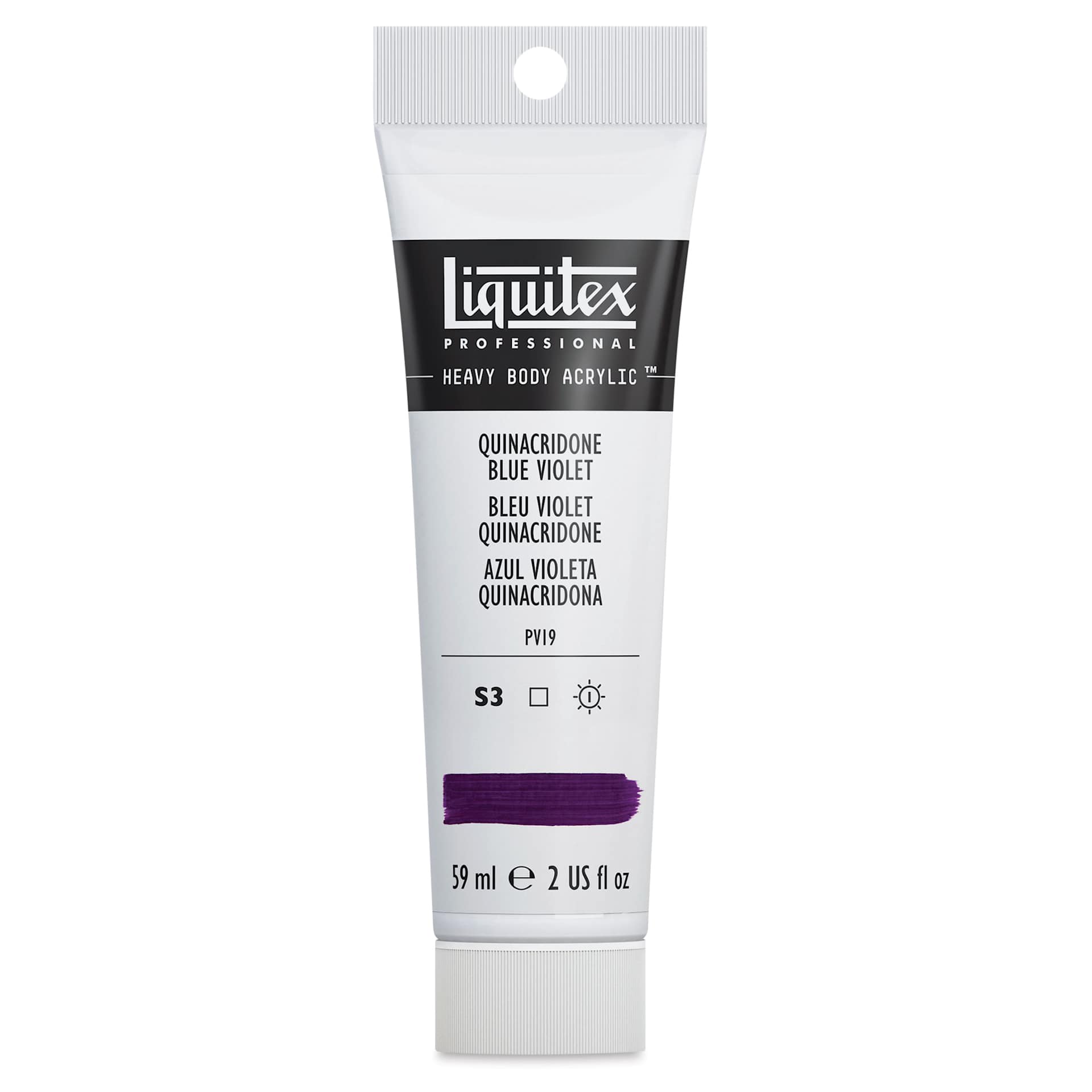Liquitex Heavy Body Artist Acrylics - Quinacridone Blue Violet, 2 oz Tube