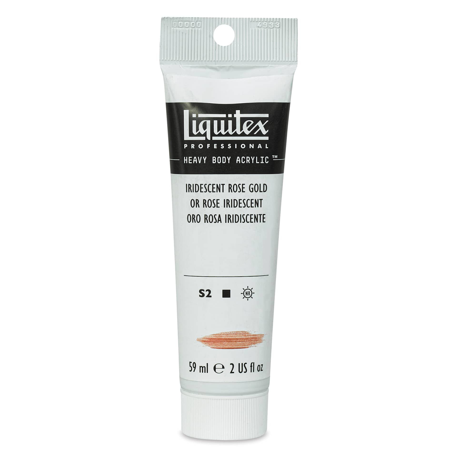 Liquitex Professional Heavy Body Acrylic Paint - Iridescent Rose Gold, 59 ml, Tube
