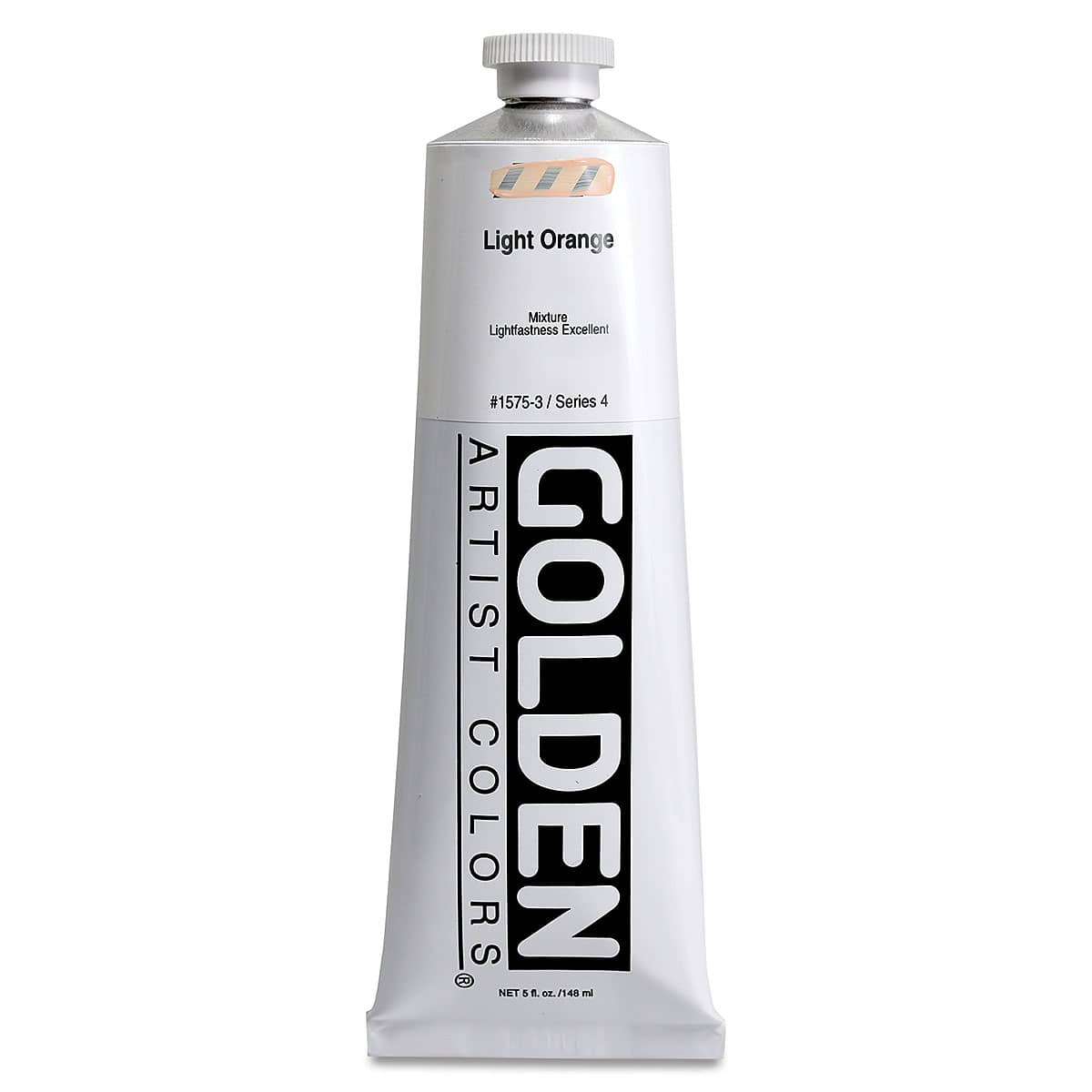 Golden Heavy Body Artist Acrylics - Light Orange, 5 oz