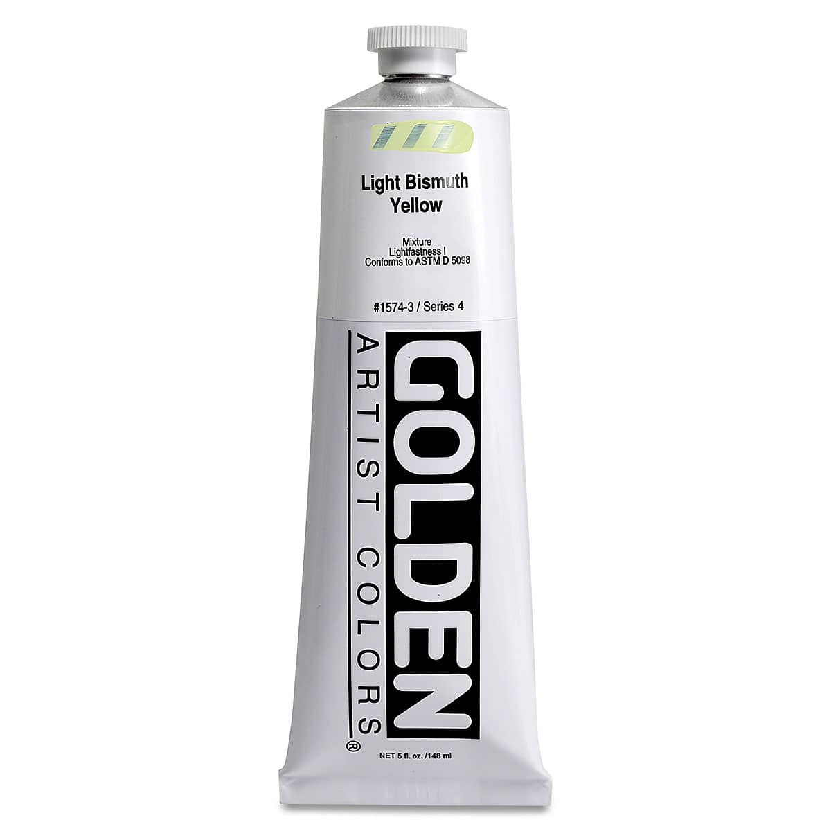Golden Heavy Body Artist Acrylics - Light Bismuth Yellow, 5 oz