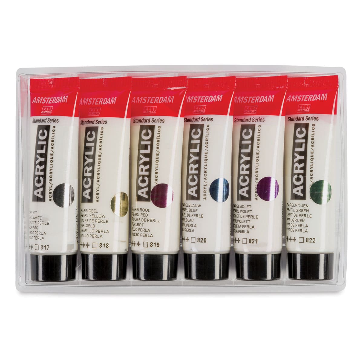 Amsterdam Standard Series Acrylics - Pearl, Set of 6, 20 ml Tubes