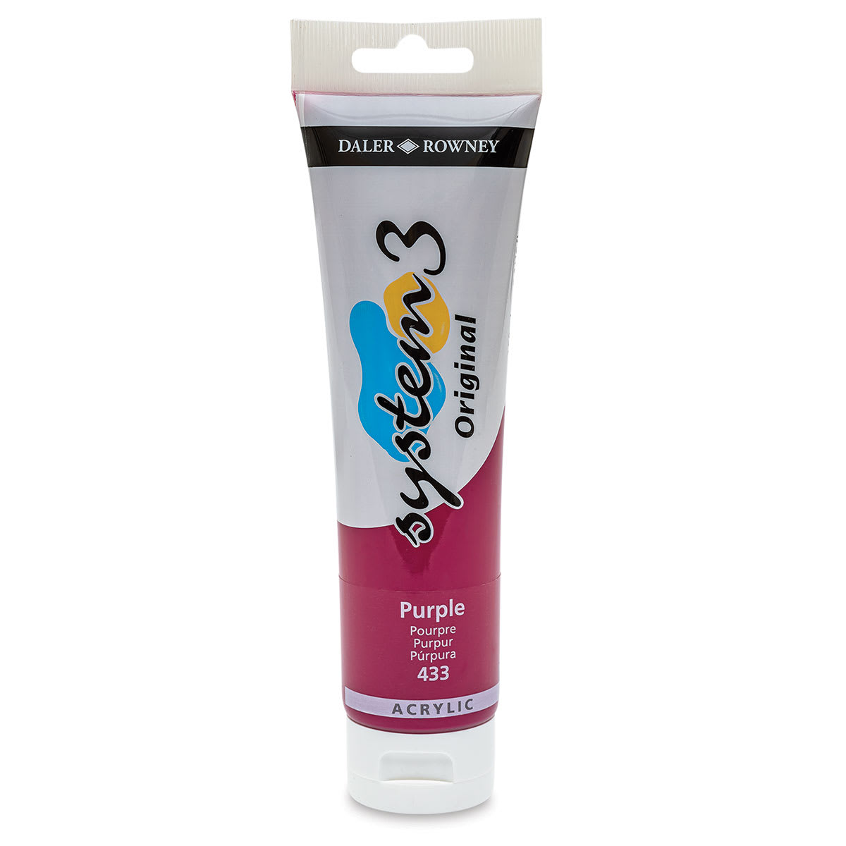 Daler-Rowney System3 Acrylic - Purple, 150 ml tube
