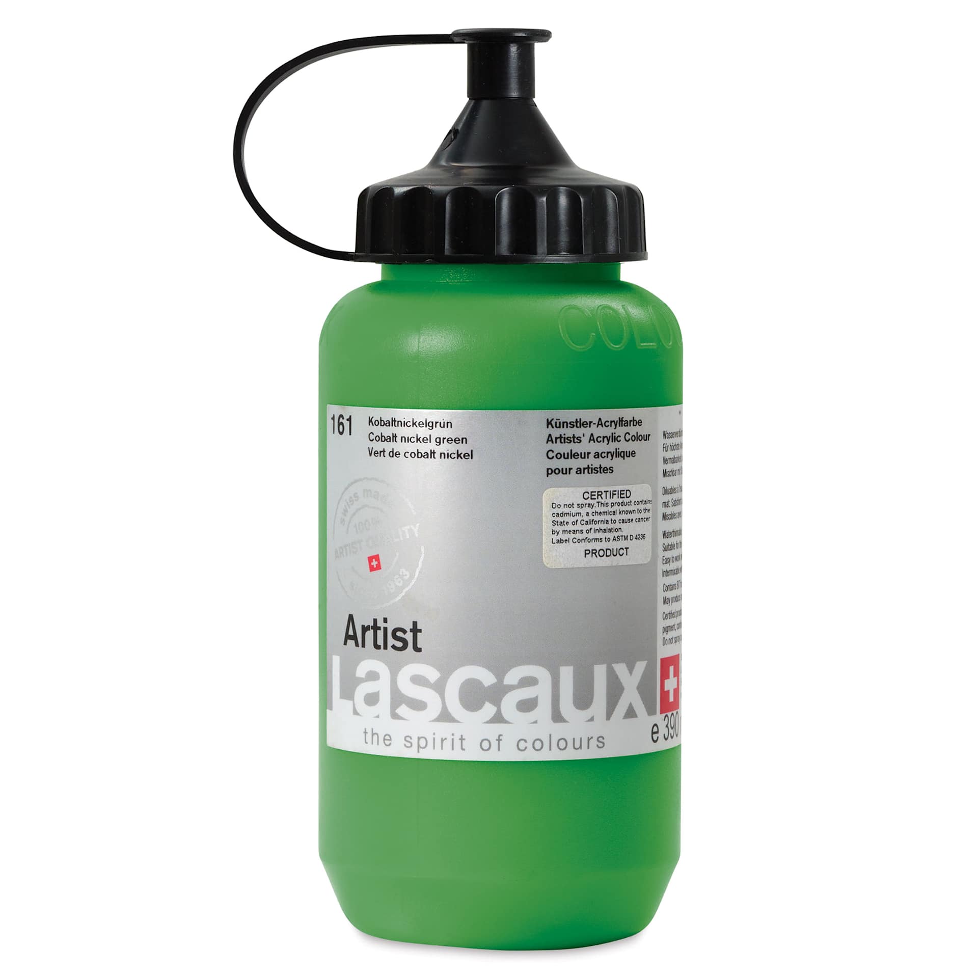 Lascaux Artist Acrylics - Cobalt Nickel Green, 390 ml Bottle