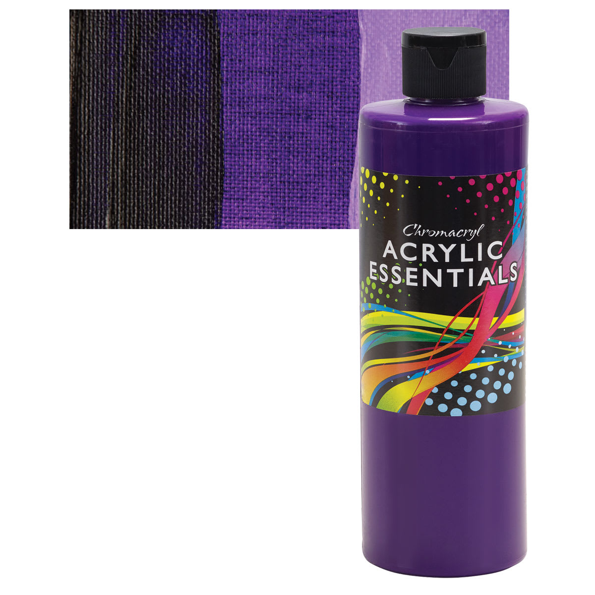 Chromacryl Acrylic Essentials - Purple, Pint and swatch