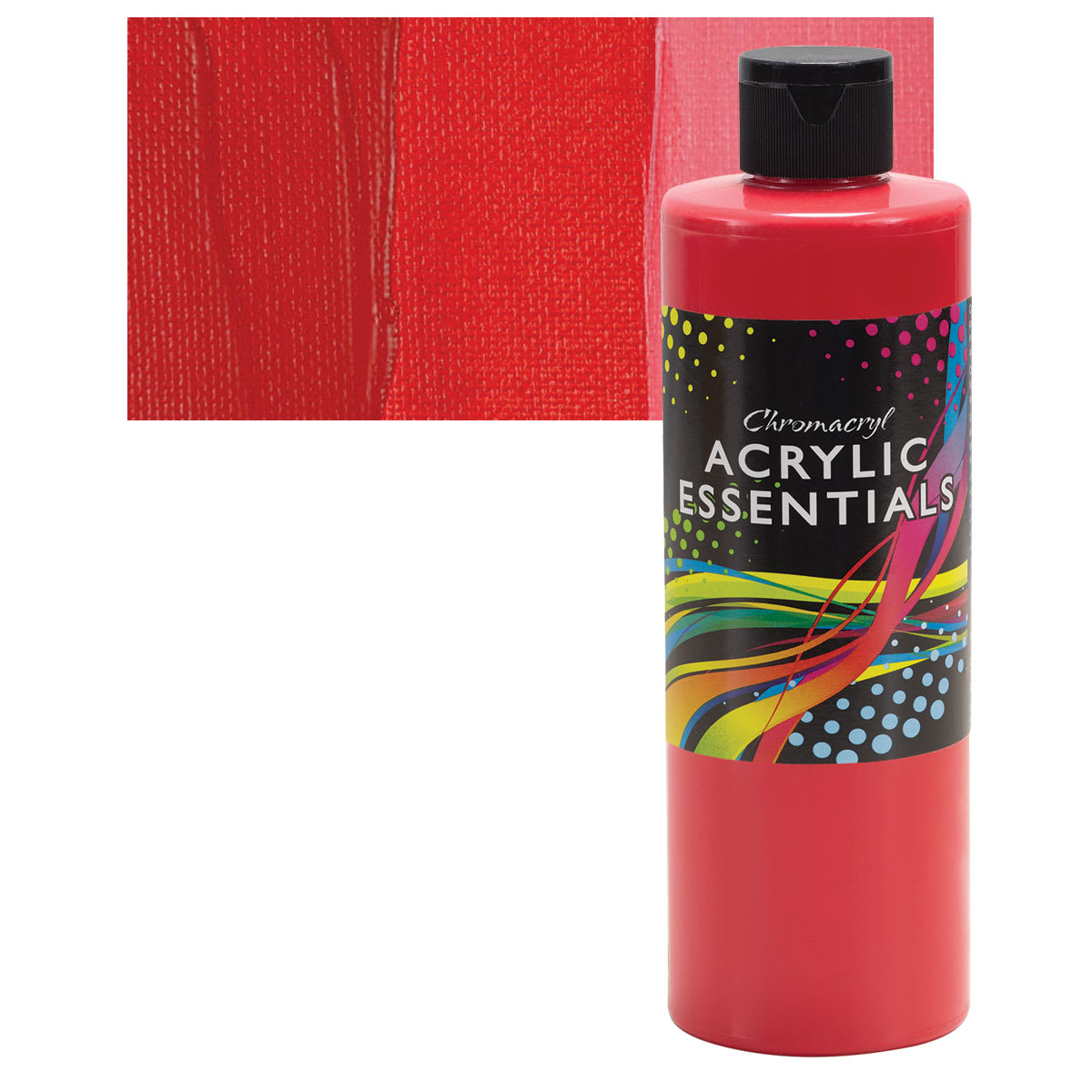 Chromacryl Acrylic Essentials - Warm Red, Pint and swatch