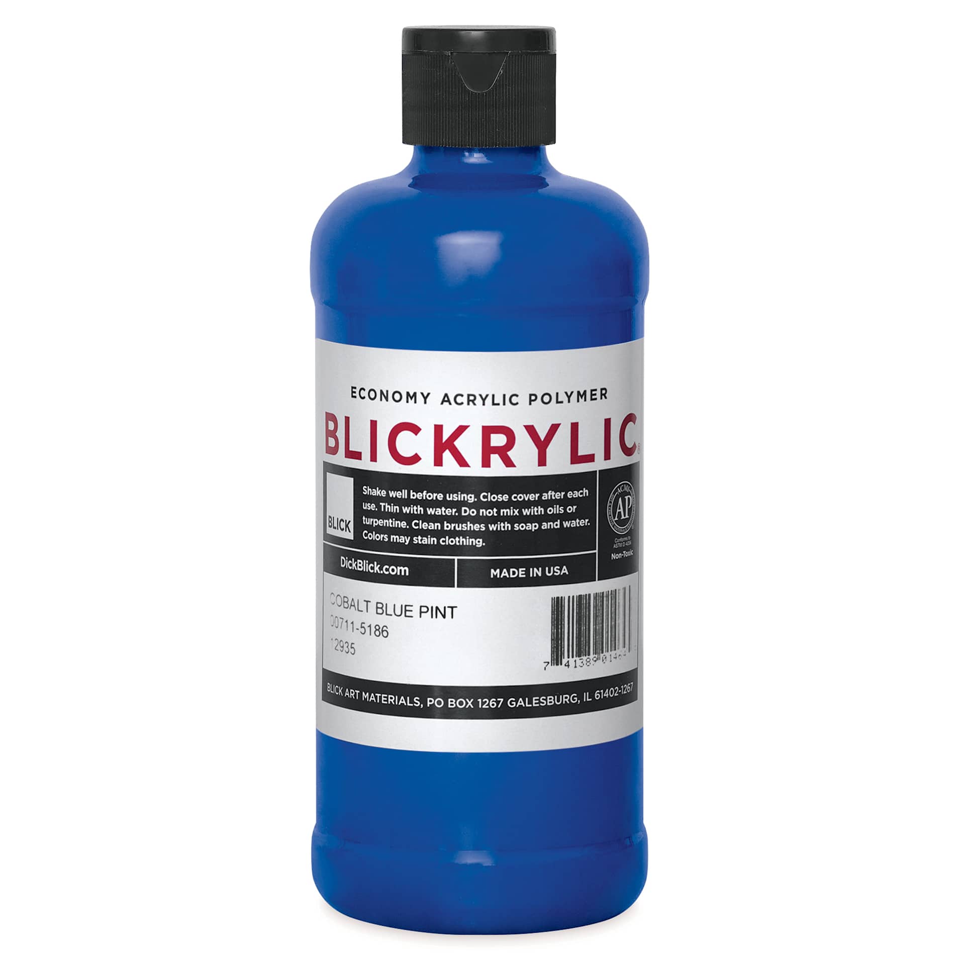 Blickrylic Student Acrylics - Cobalt Blue, Pint