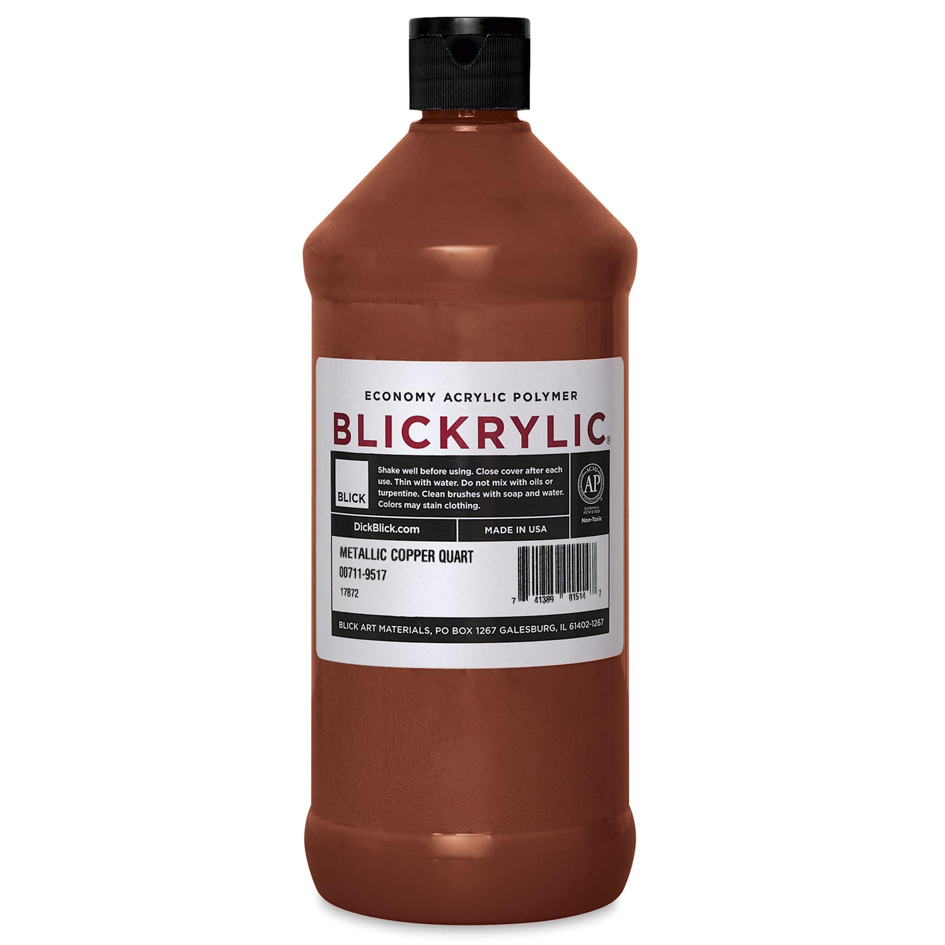Blickrylic Student Acrylics - Metallic Copper, Quart