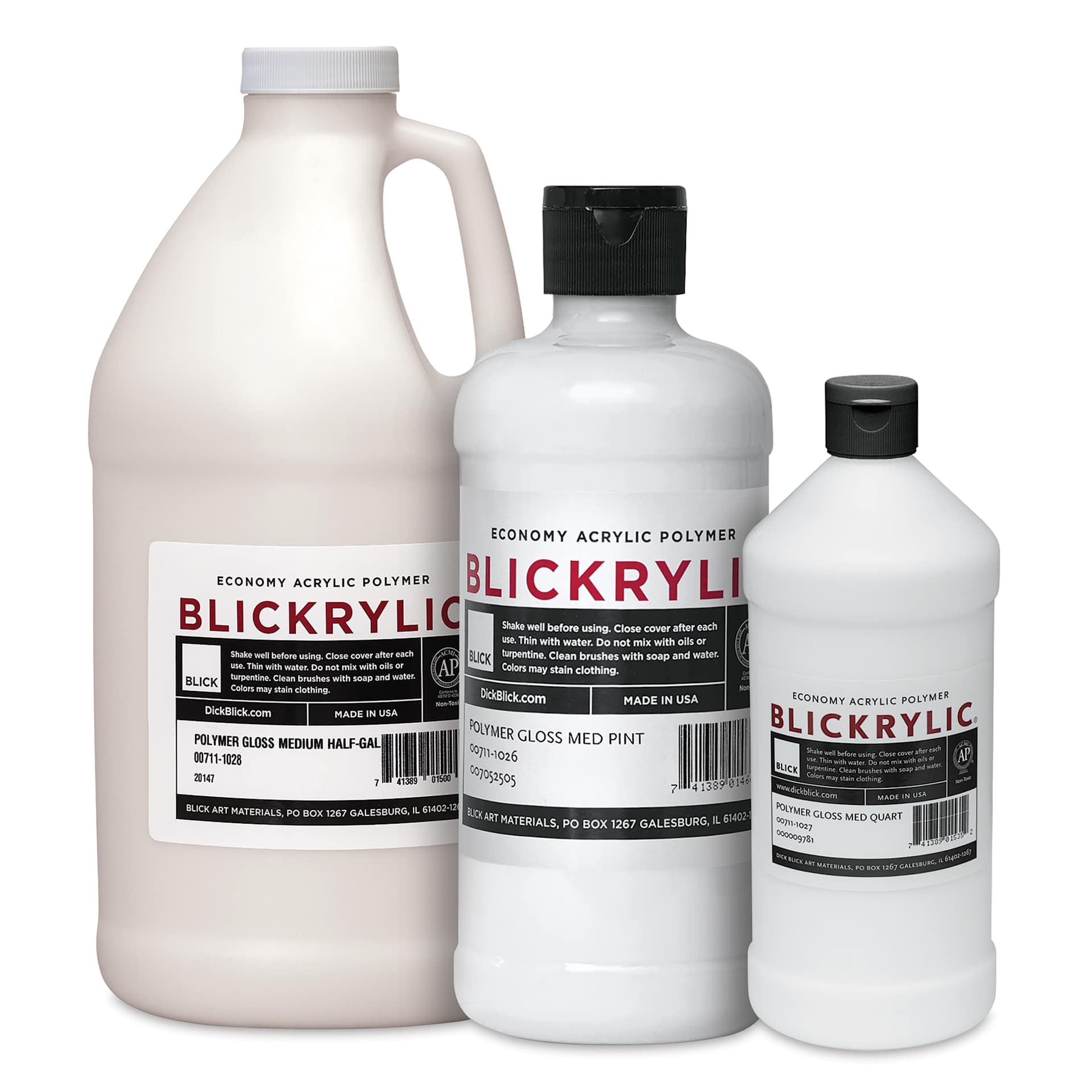 【新品未開封】rasica see through gloss 1000ml Blickrylic Polymer Gloss Mediums | BLICK Art Materials