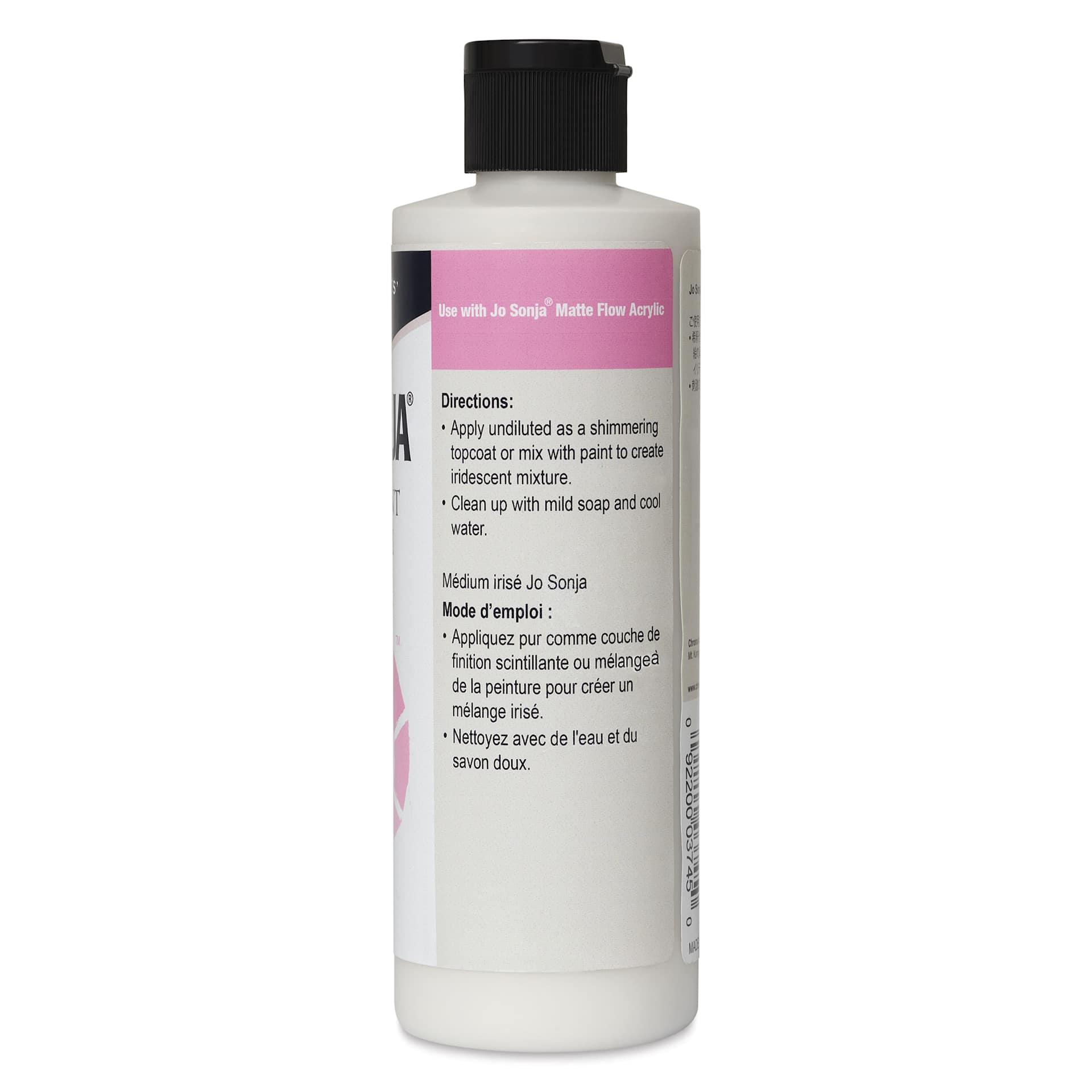 Chroma’s Jo Sonja Artists’ Iridescent Medium - 8 oz bottle - side