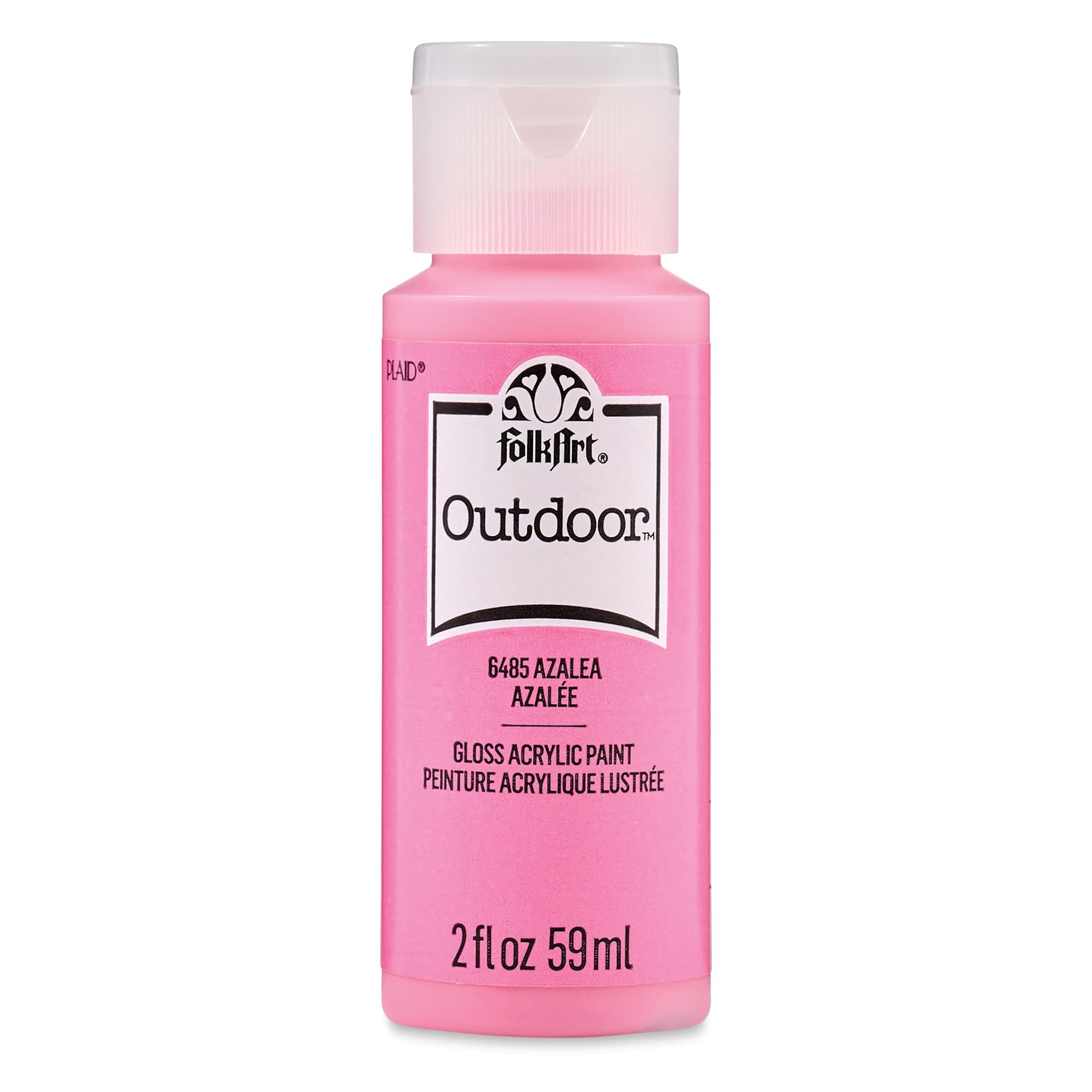 FolkArt Outdoor Acrylic Paint - Azalea, 2 oz, Bottle