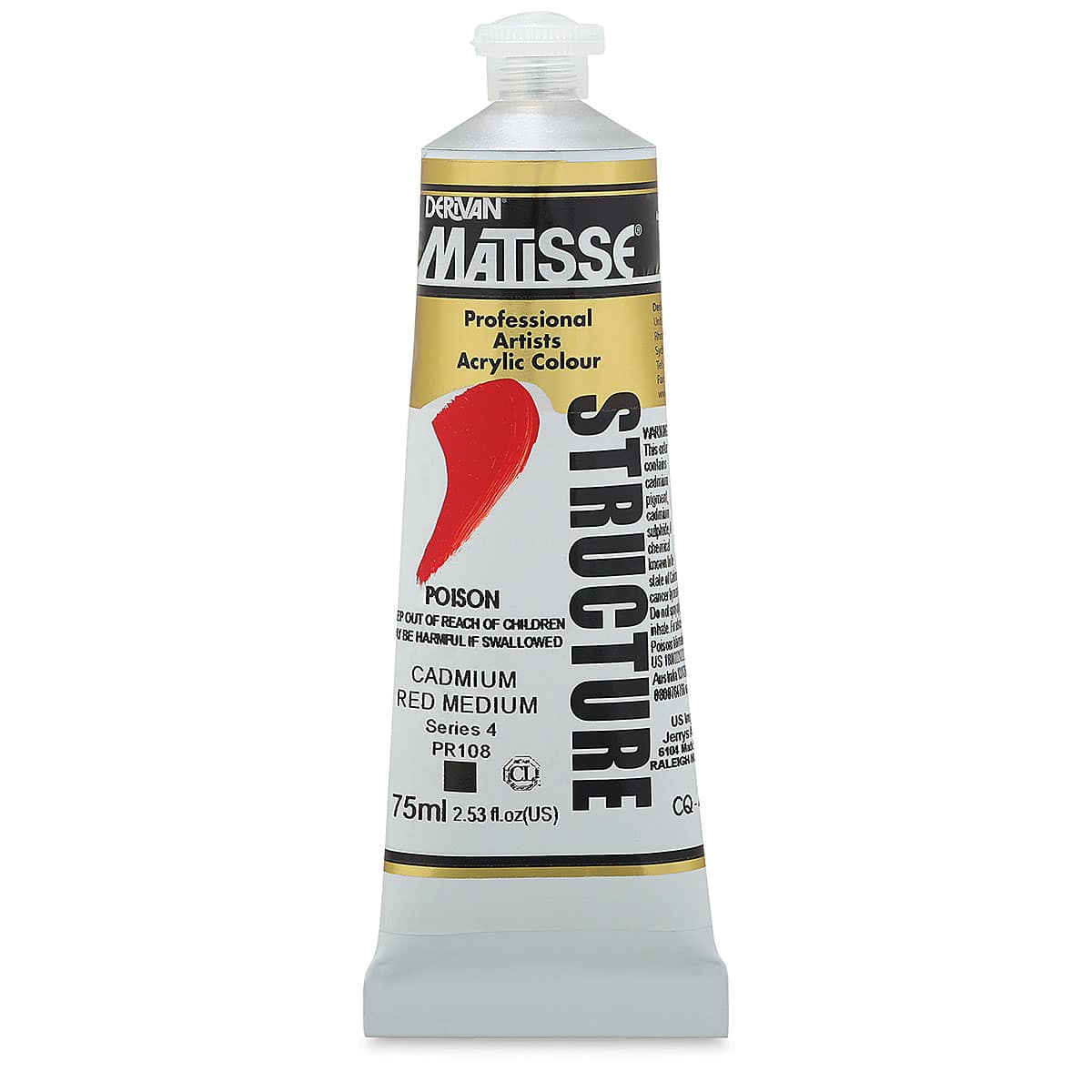Matisse Structure Paint - Cadmium Red Medium, 75 ml