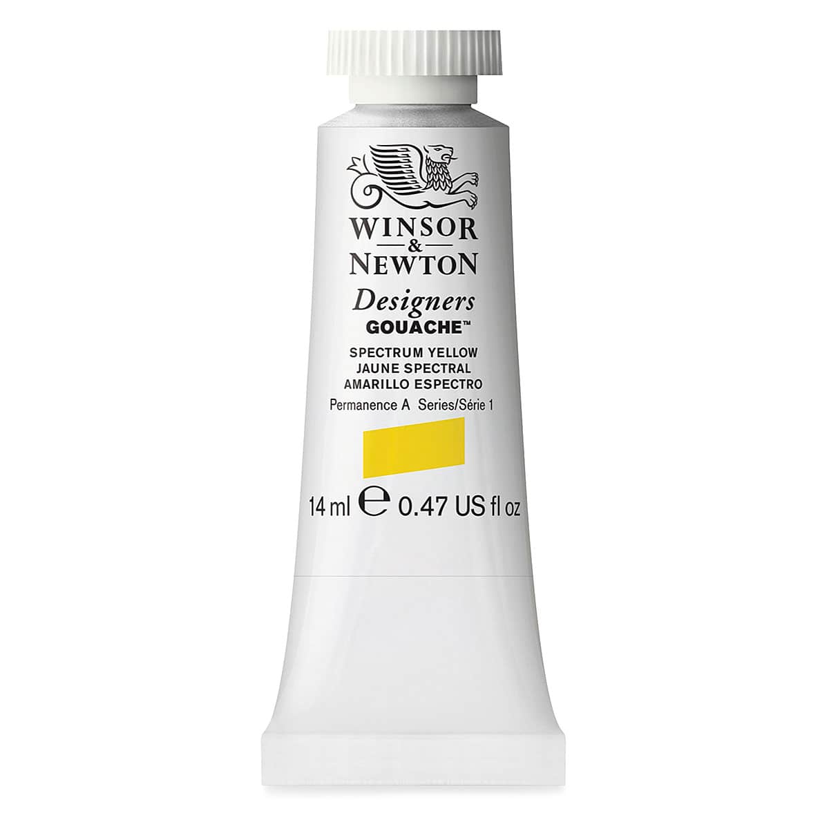 Winsor & Newton Designers Gouache - Spectrum Yellow, 14 ml tube