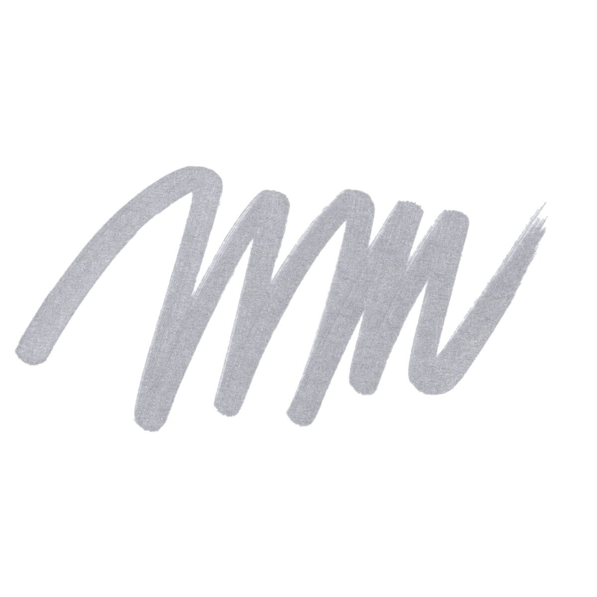 Zig Fudebiyori Metallic Brush Pen - Silver swatch