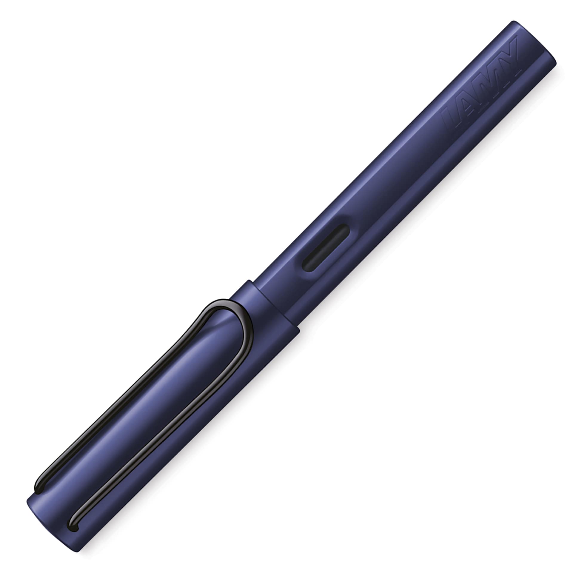 Lamy Al-Star Fountain Pen - Dark Dusk, Fine Nib, Special Edition, cap on