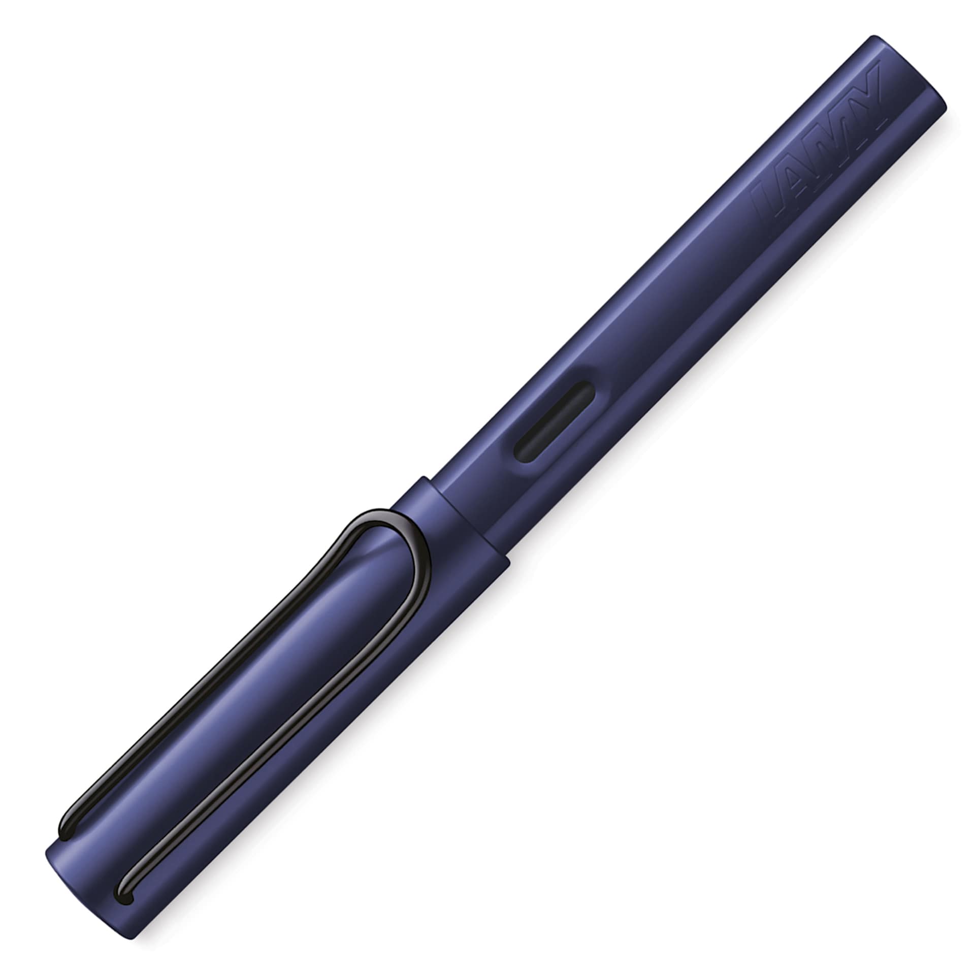 Lamy Al-Star Fountain Pen - Dark Dusk, Medium Nib, Special Edition, cap on