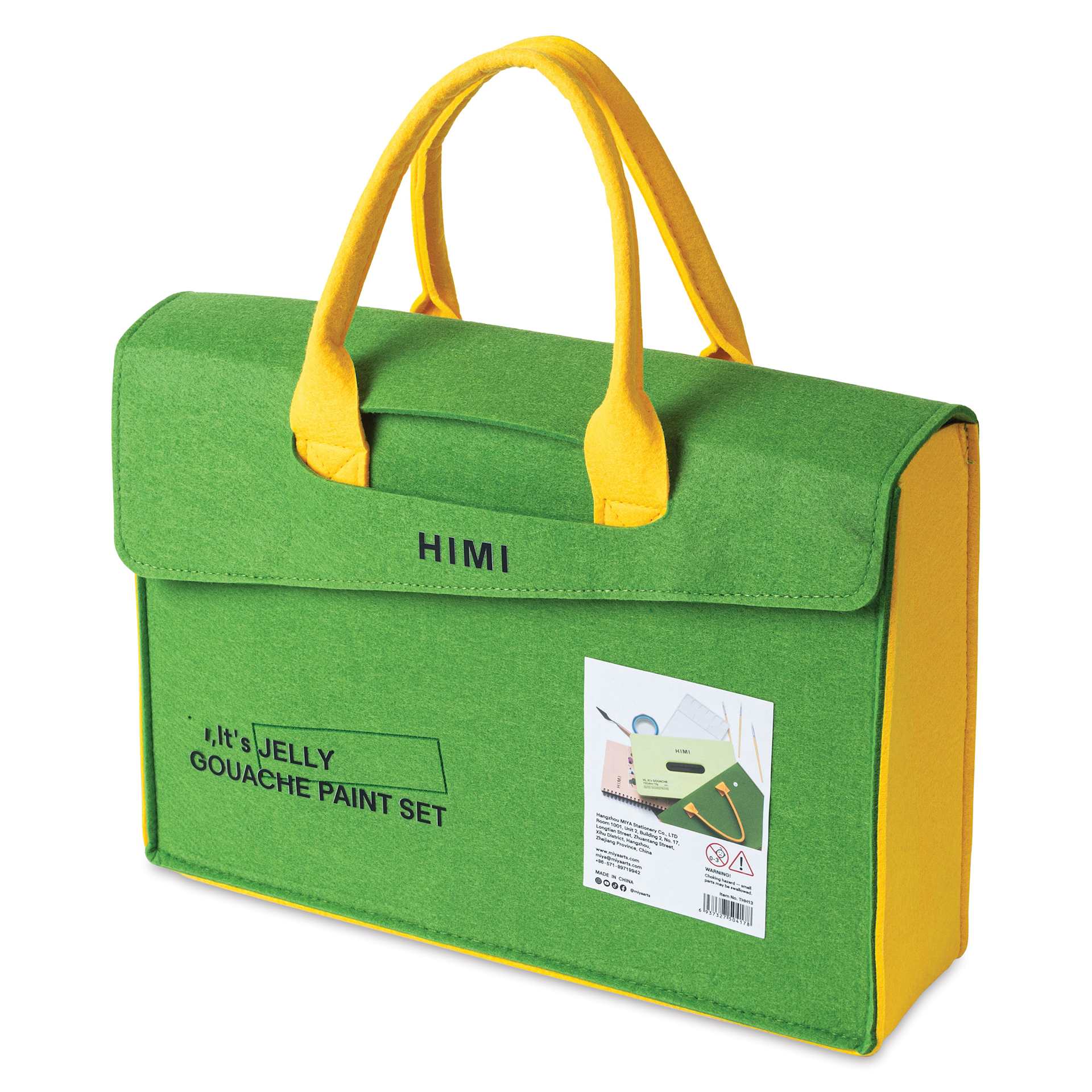 Felt bag for carrying all the included supplies.