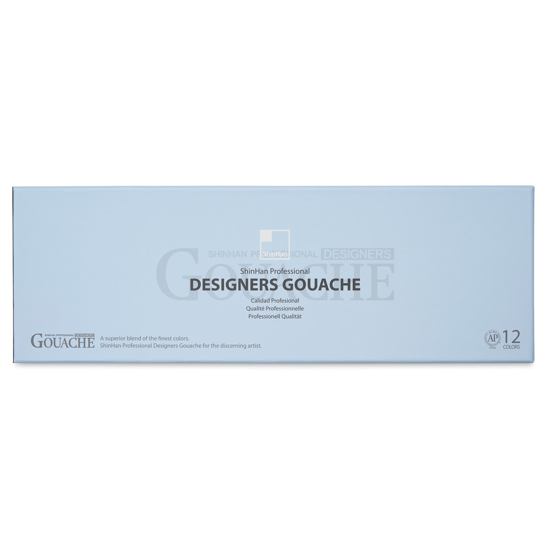 ShinHan Professional Designers Gouache - Assorted Colors, 15 ml, Set of 12 - front of packaging