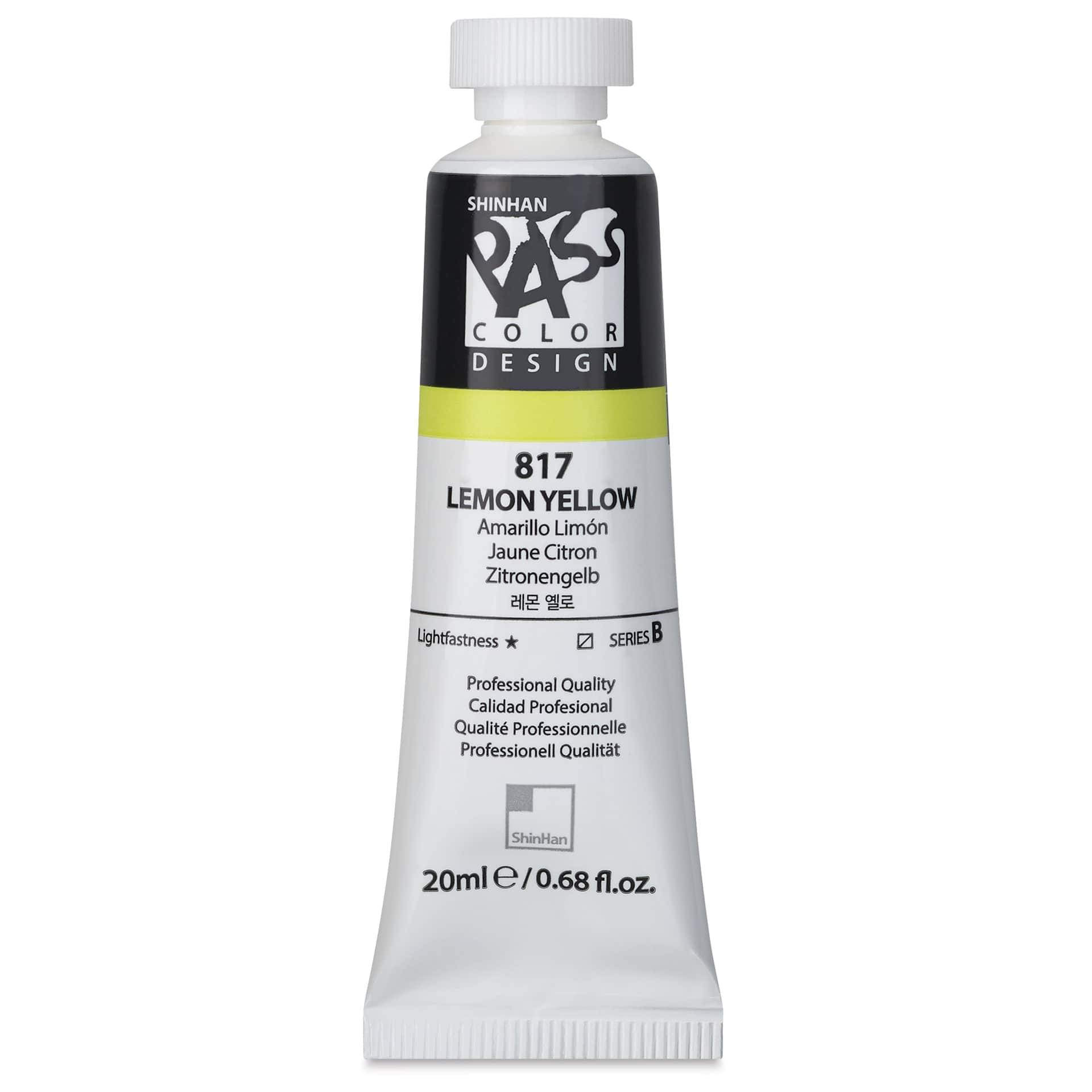 ShinHan Pass Colors Opaque Watercolor Tube - Lemon Yellow, 20 ml