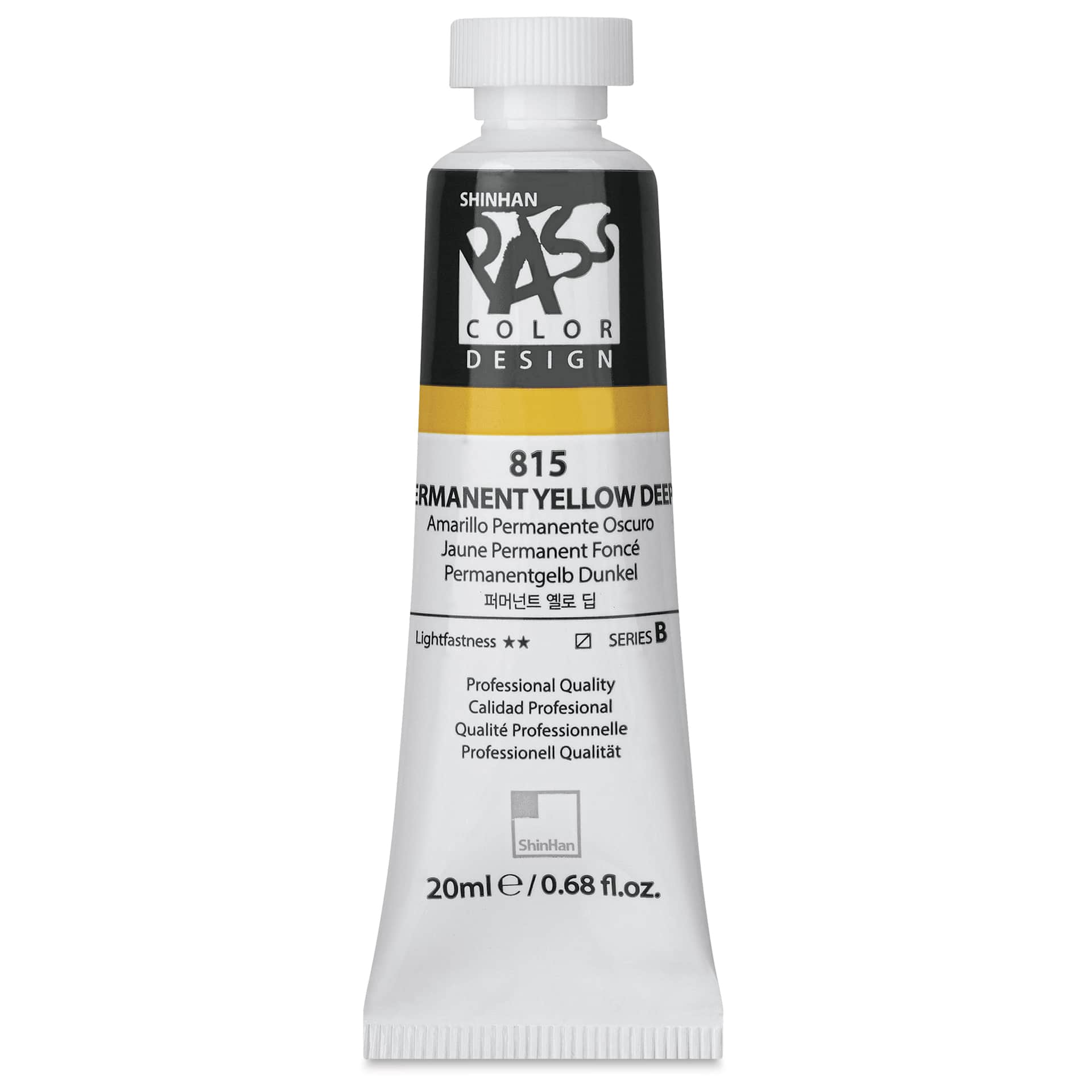 ShinHan Pass Colors Opaque Watercolor Tube - Permanent Yellow Deep, 20 ml