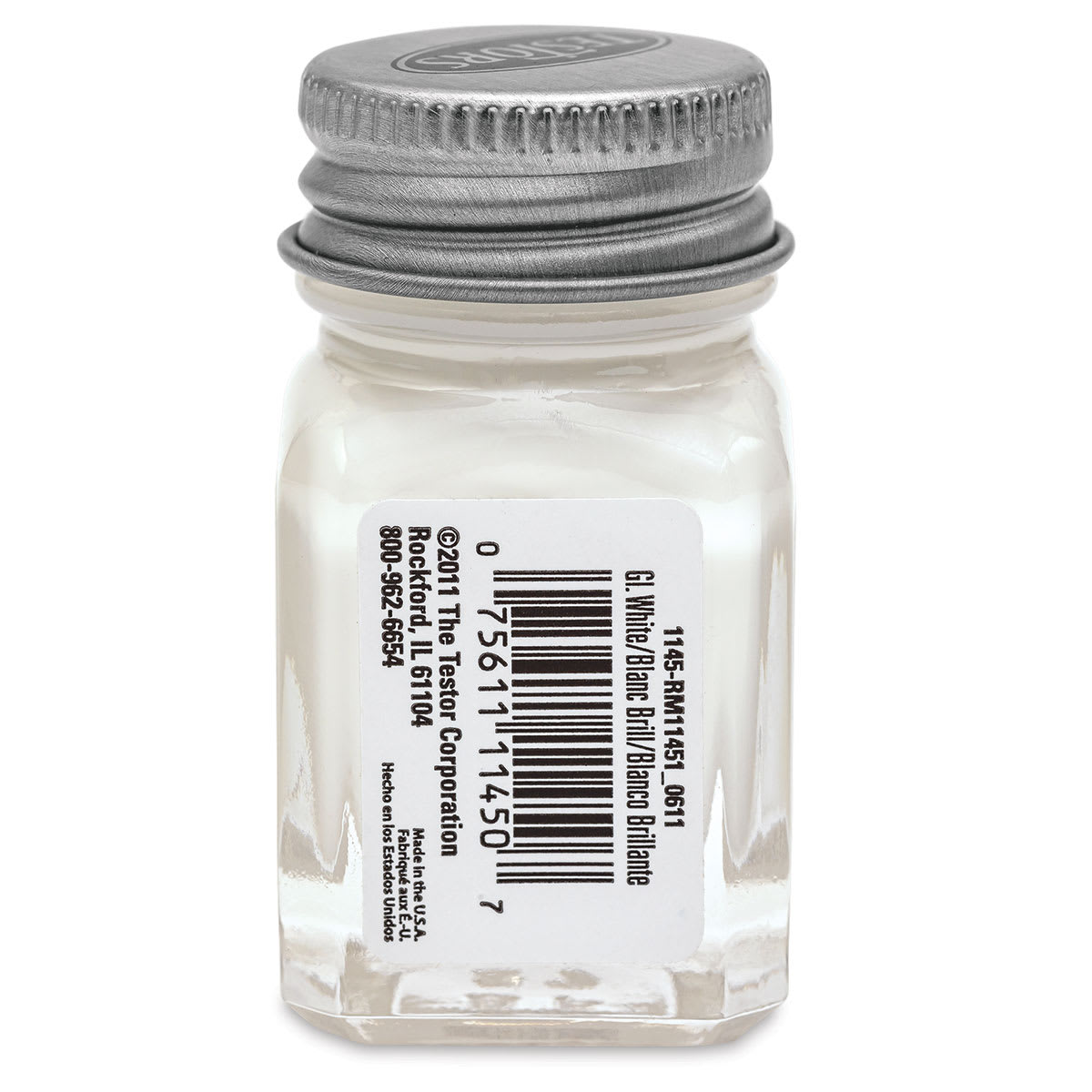 Testors Enamel Paint - Gloss White, 1/4 oz bottle