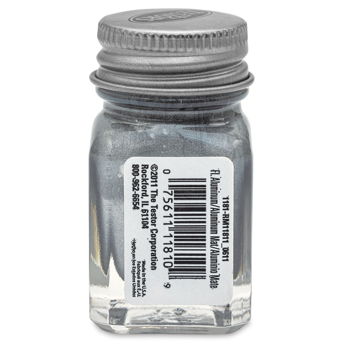 Testors Enamel Paint - Aluminum, 1/4 oz bottle